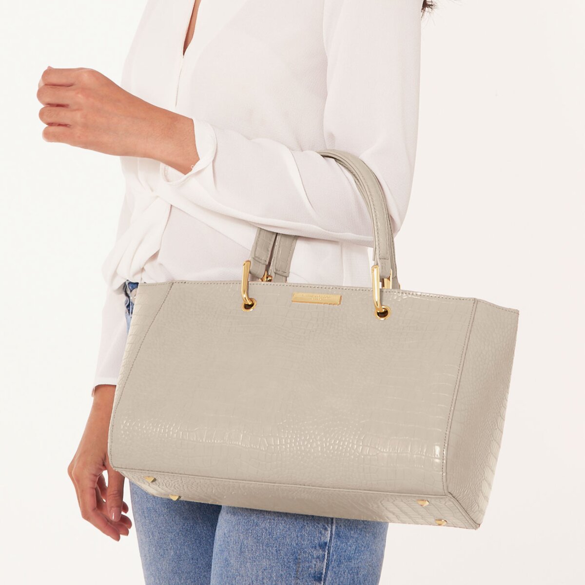 Celine Faux Crocodile Handbag