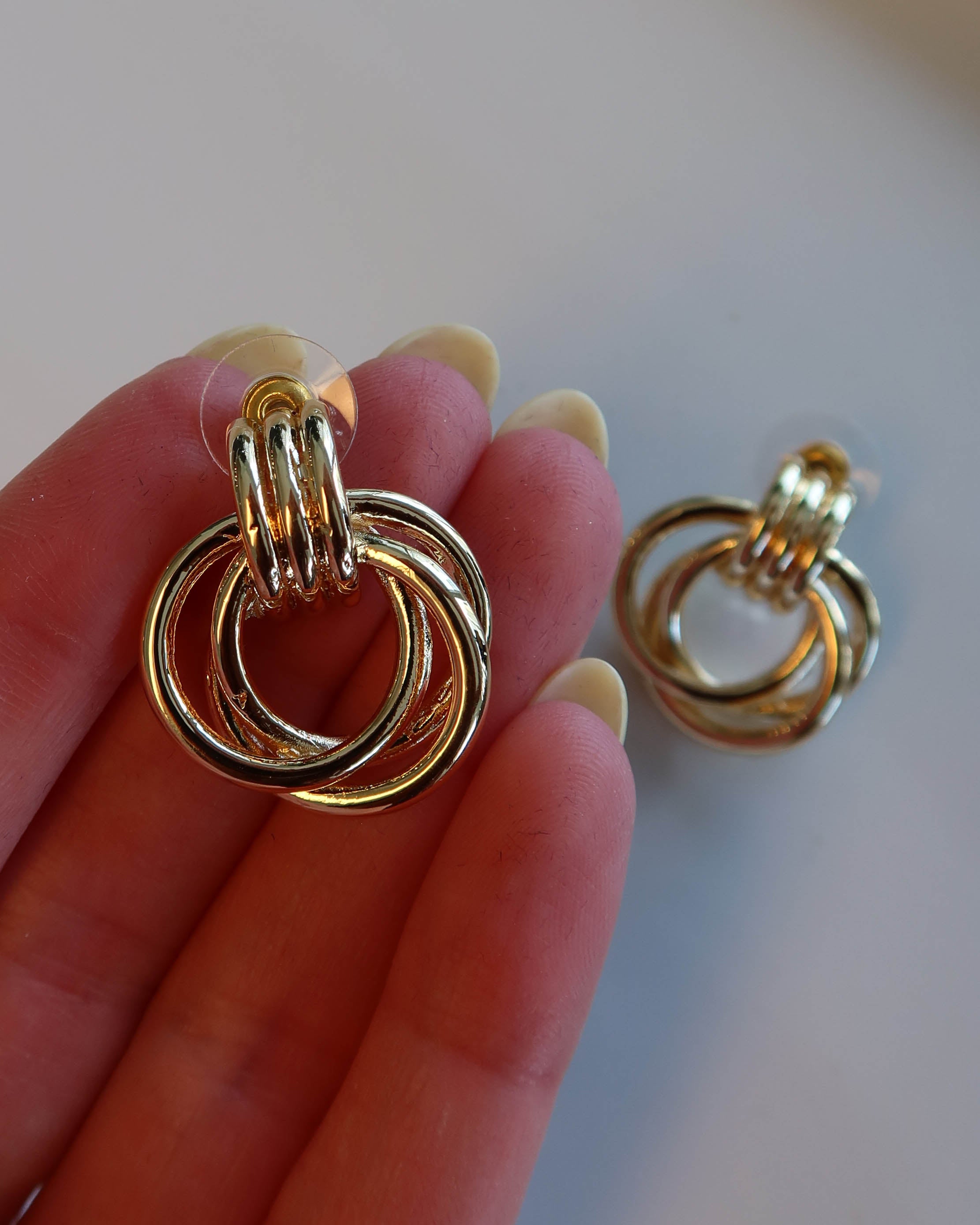 Modern Doorknocker Earrings