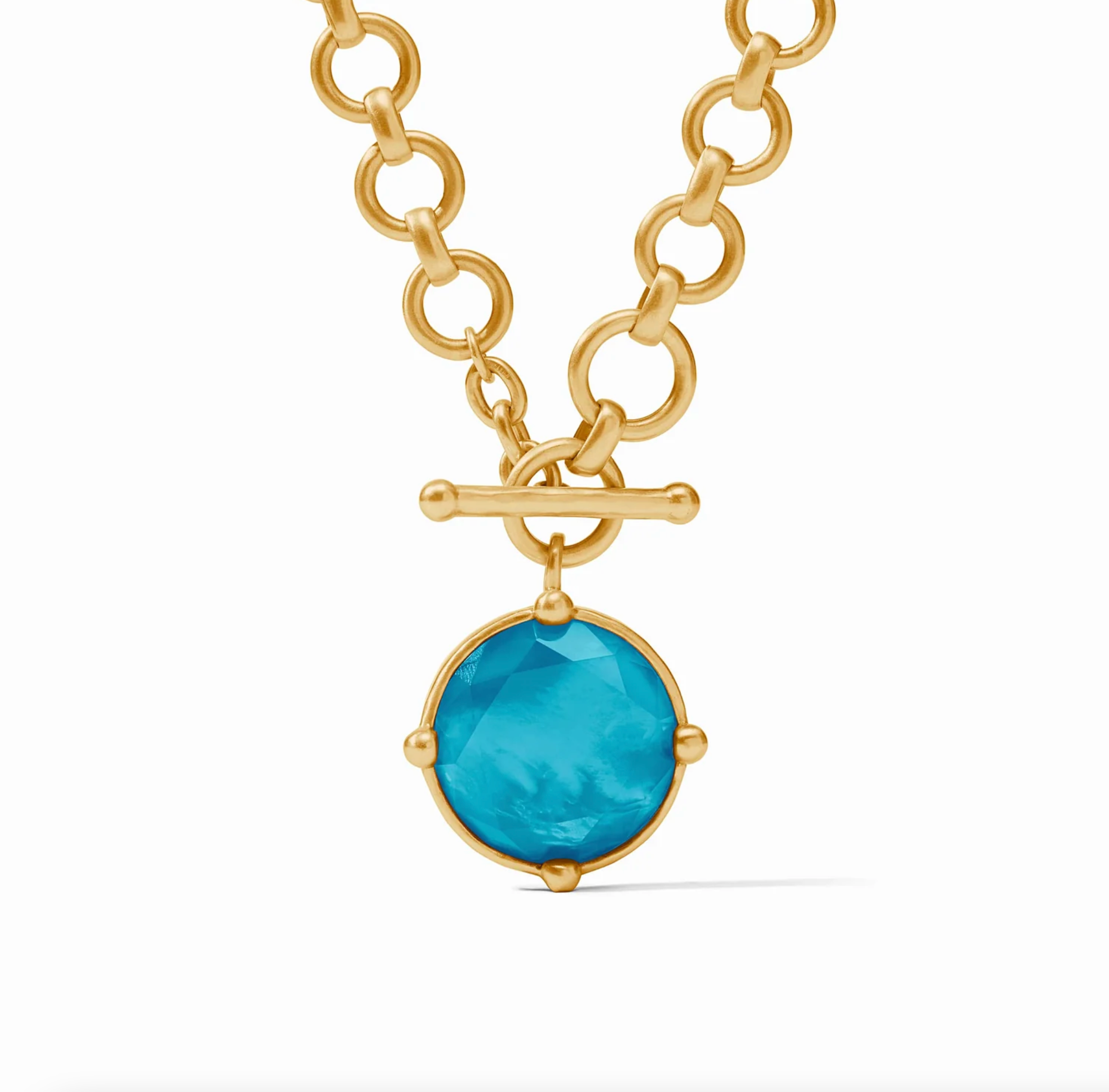 Julie Vos Honeybee Demi Necklace Iridescent London Blue