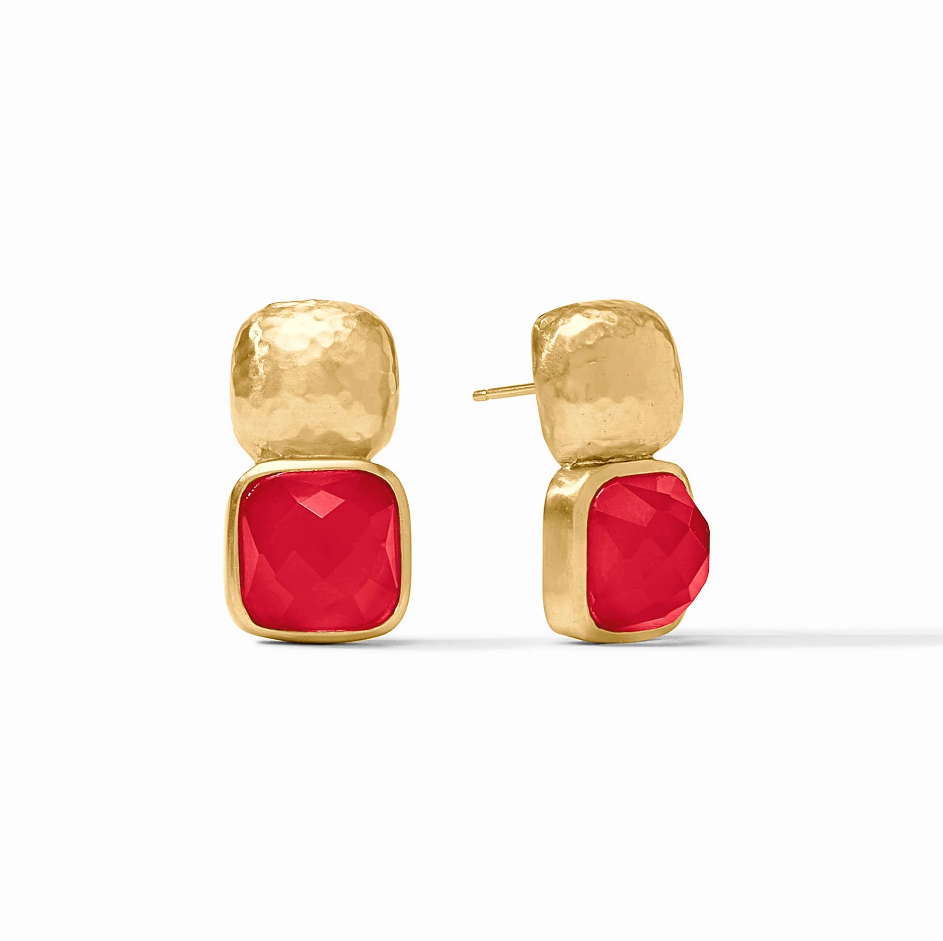Catalina Earring Gold Iridescent Strawberry