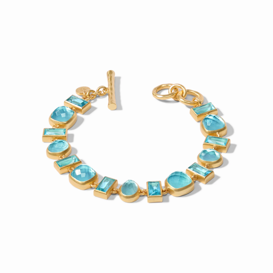 Julie Vos Antonia Bracelet Bahamian Blue