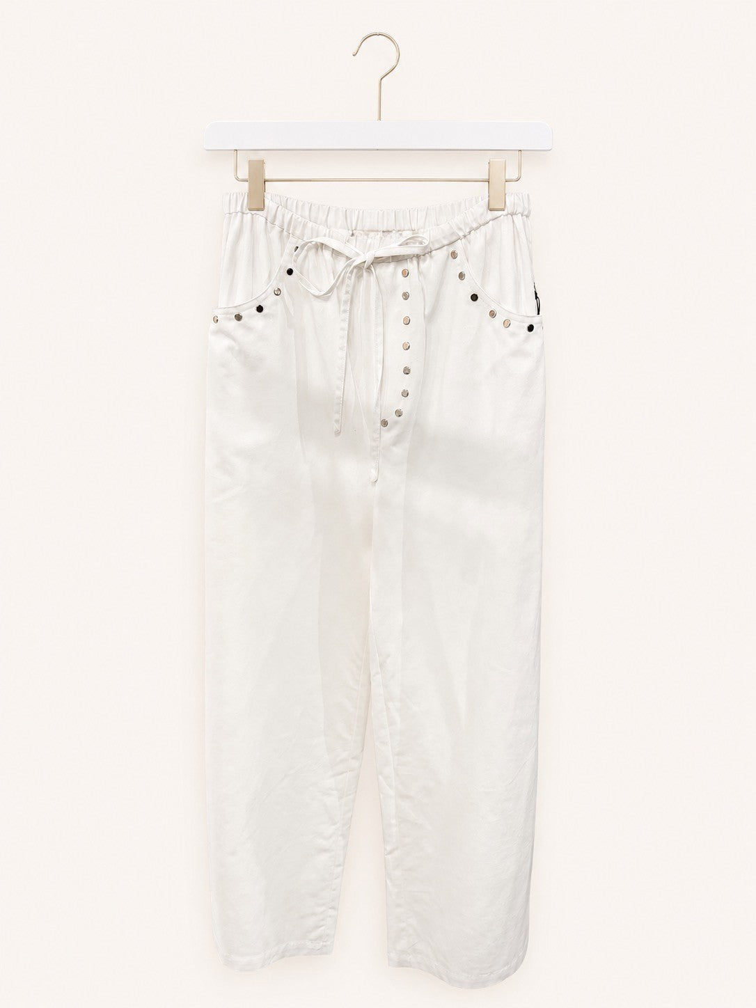 Cora Studded Linen Blend Pants