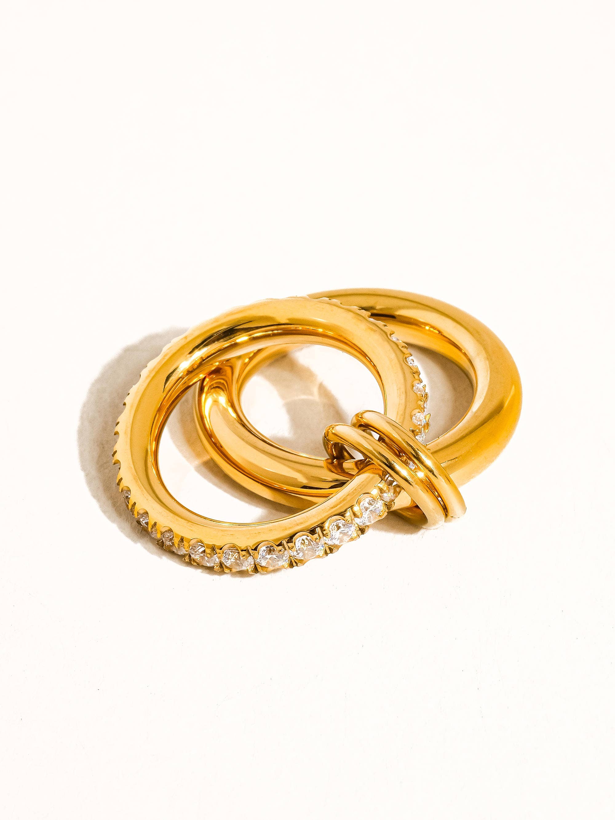 Mirelli CZ Double Hoop Ring