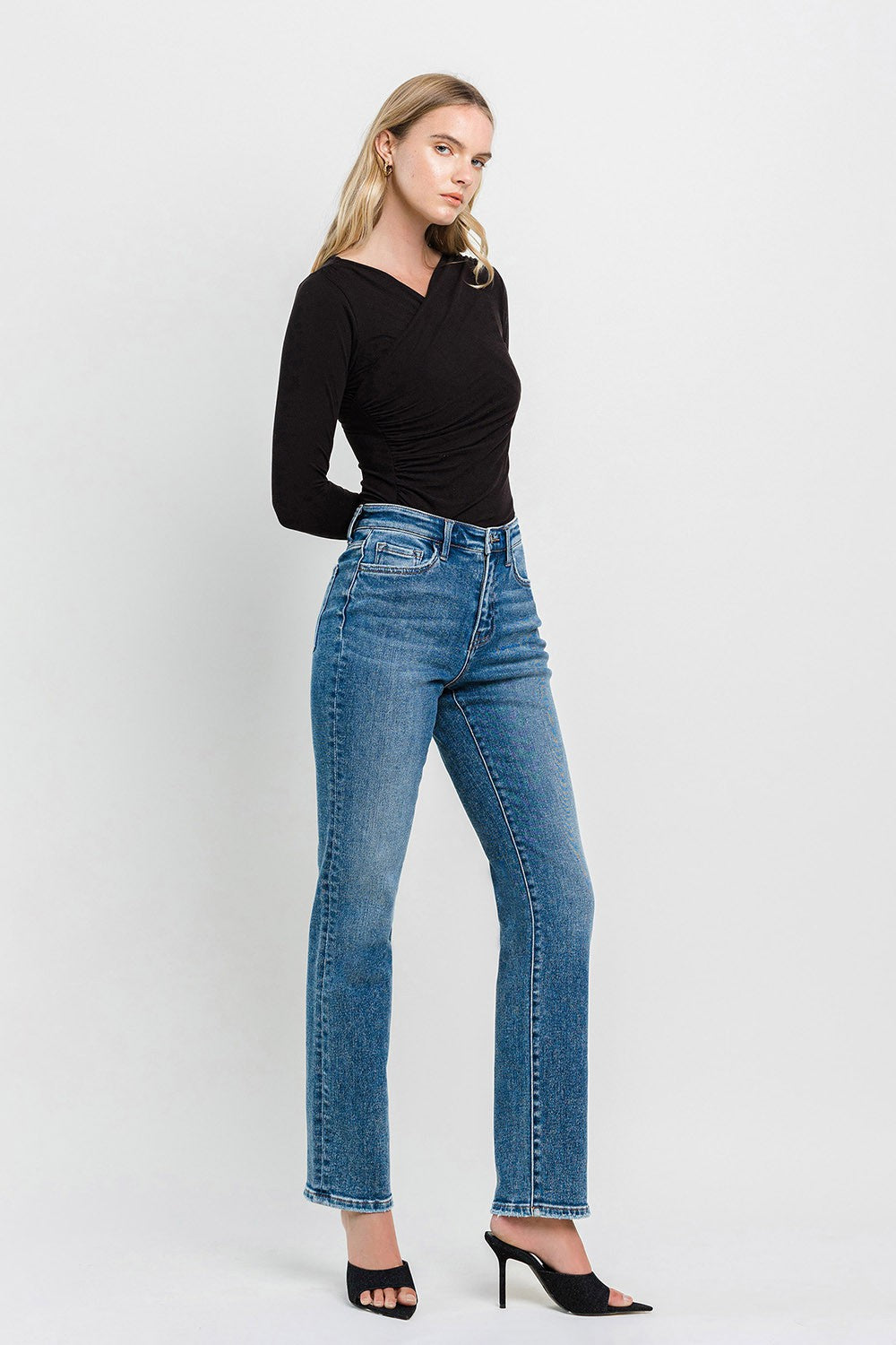 Riley High Rise Straight Jean