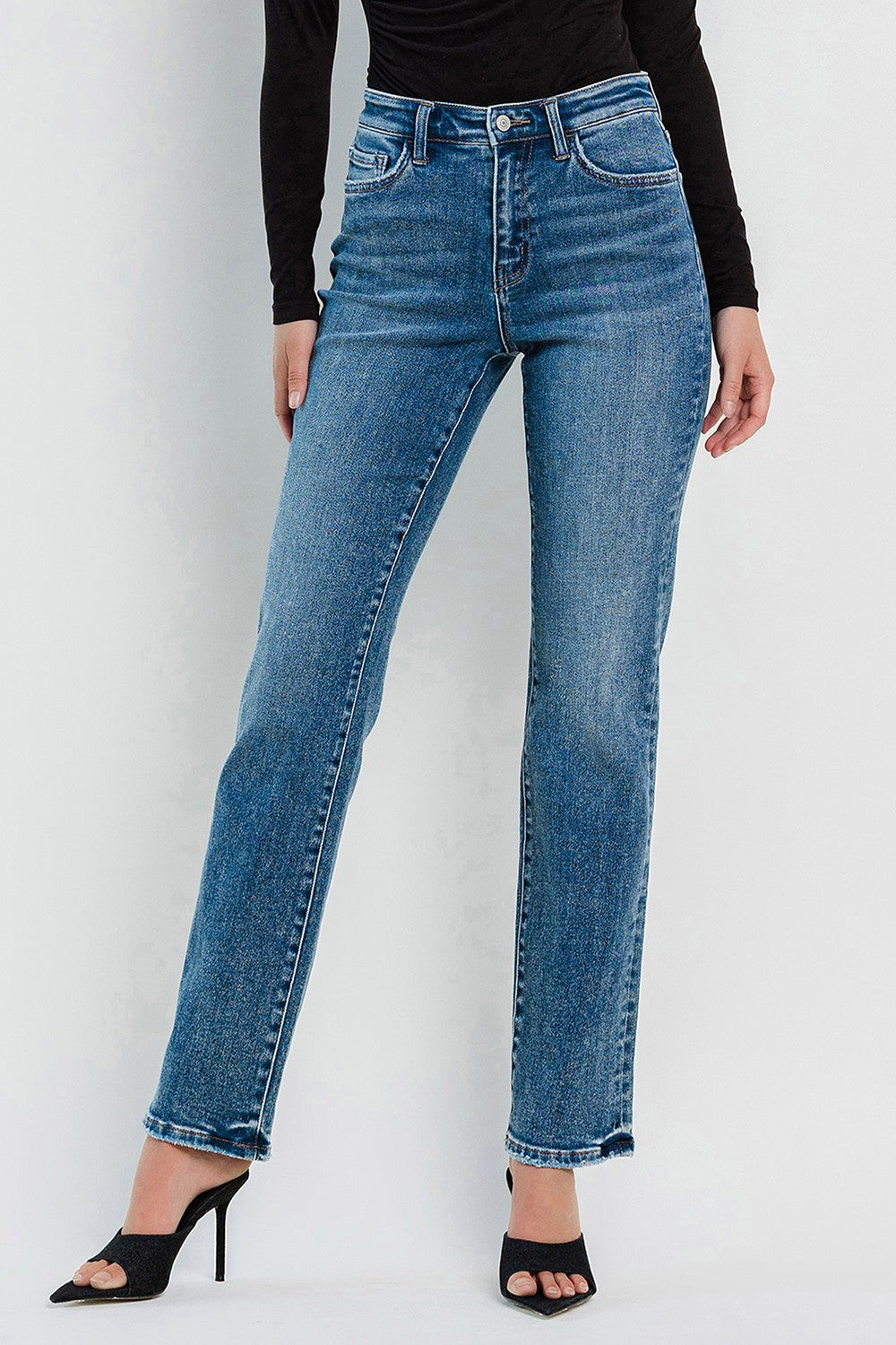 Riley High Rise Straight Jean
