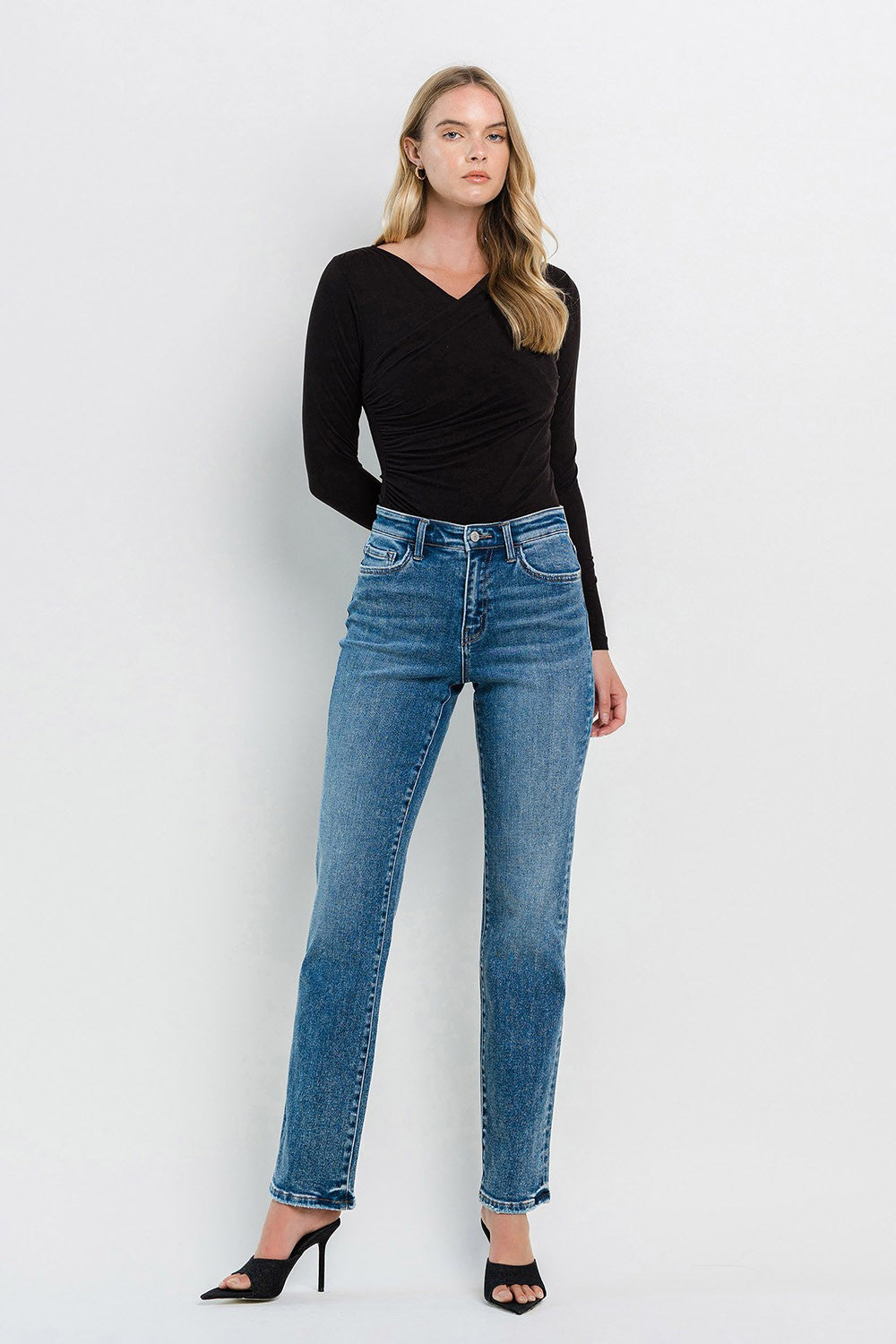 Riley High Rise Straight Jean