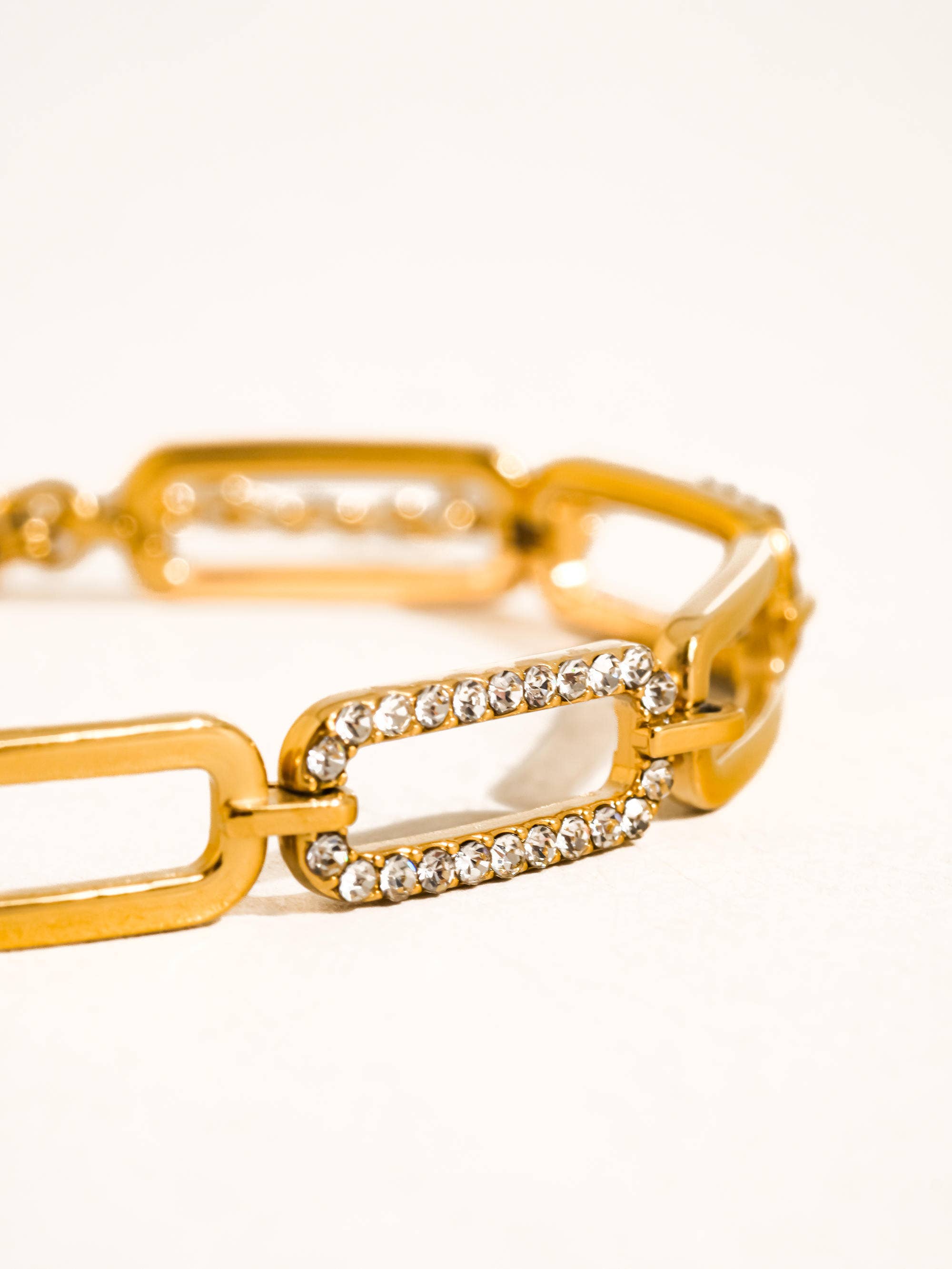 Yvette CZ Chain Bracelet
