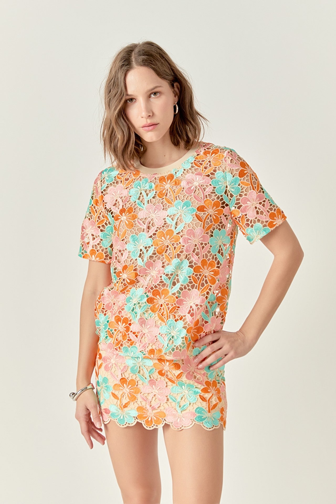 Rio Floral Lace Top