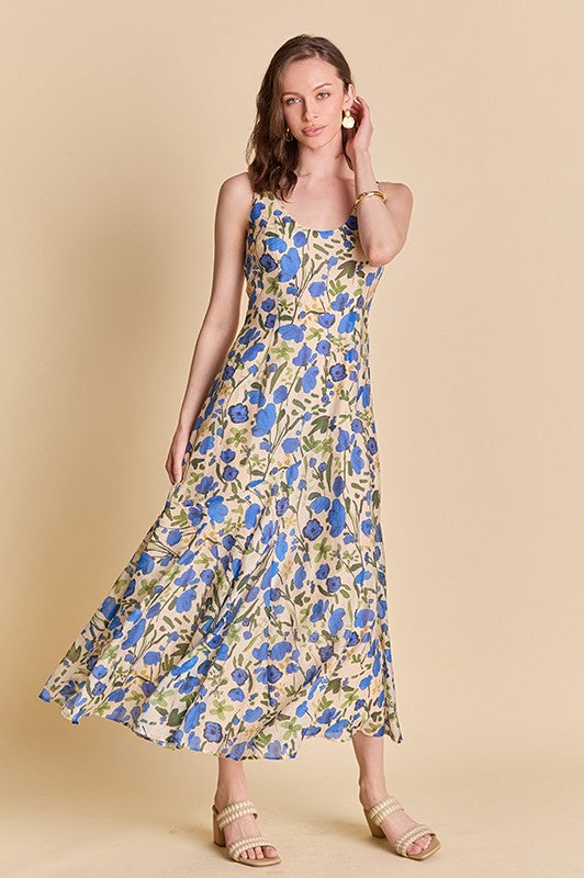 Amelie Floral Midi Dress
