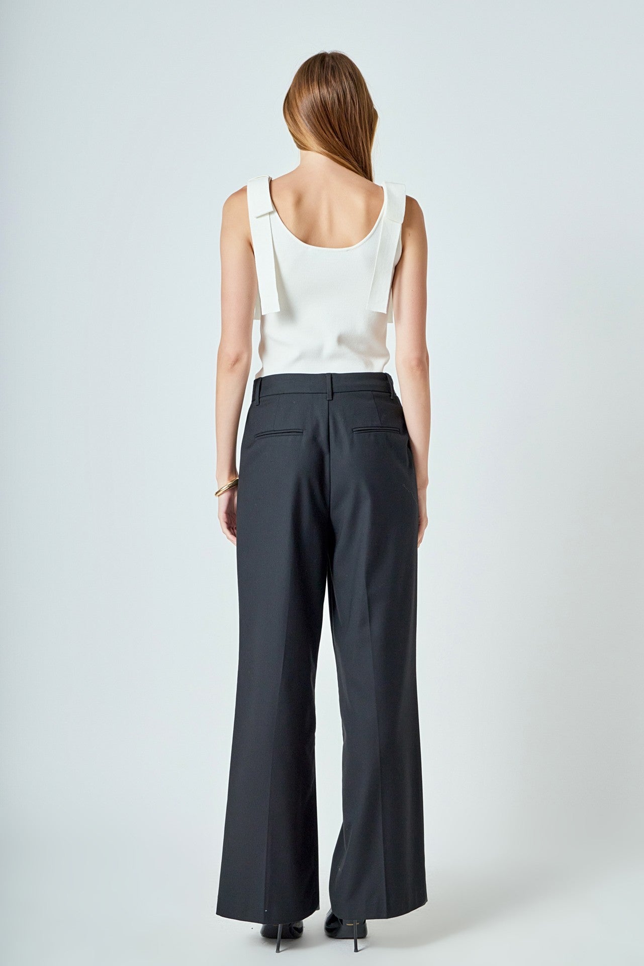 Sloane Bow Strap Knit Top