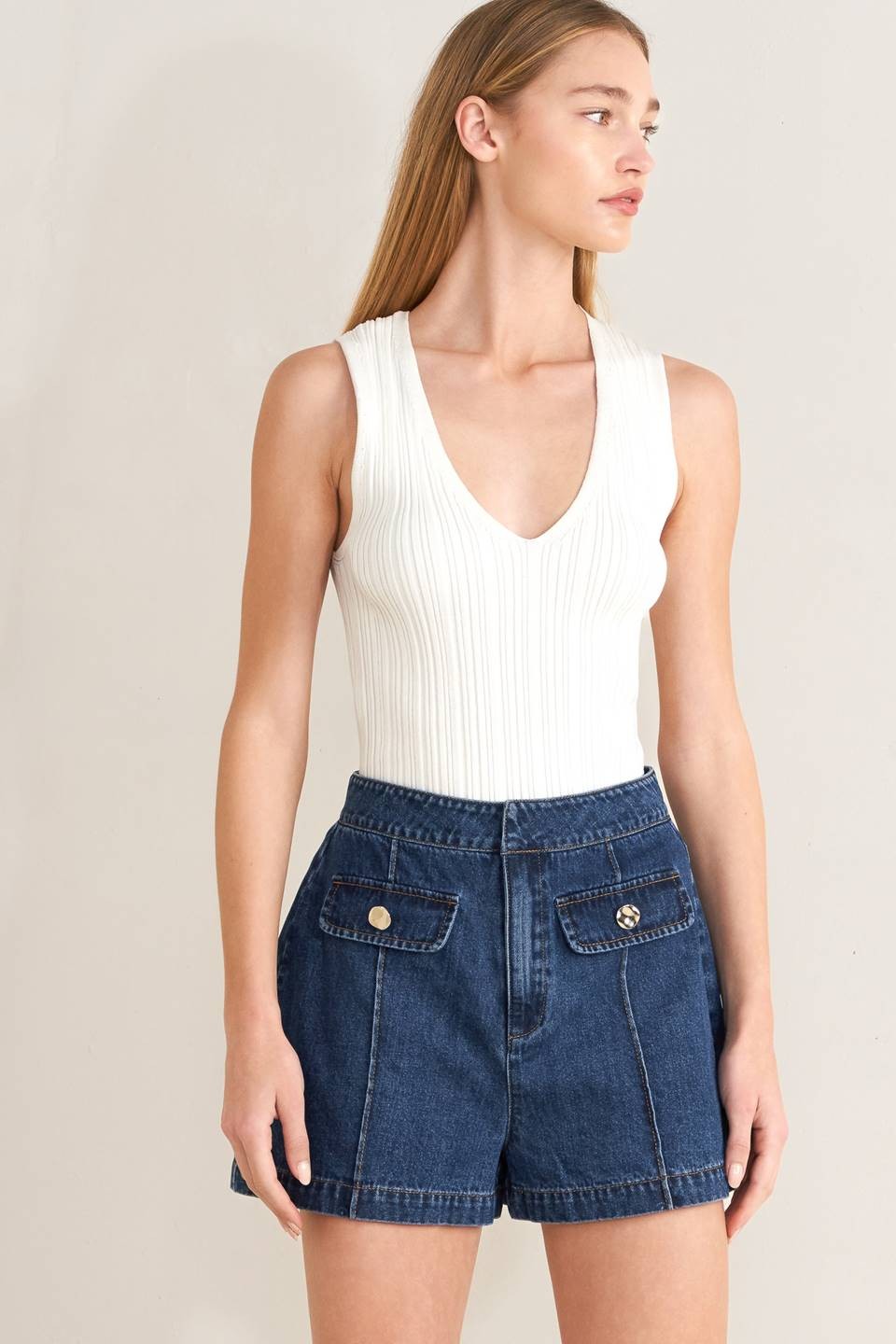 Sydney Denim Tailored Shorts