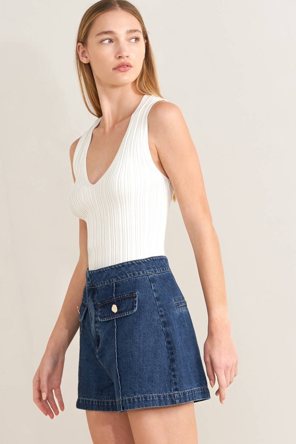 Sydney Denim Tailored Shorts