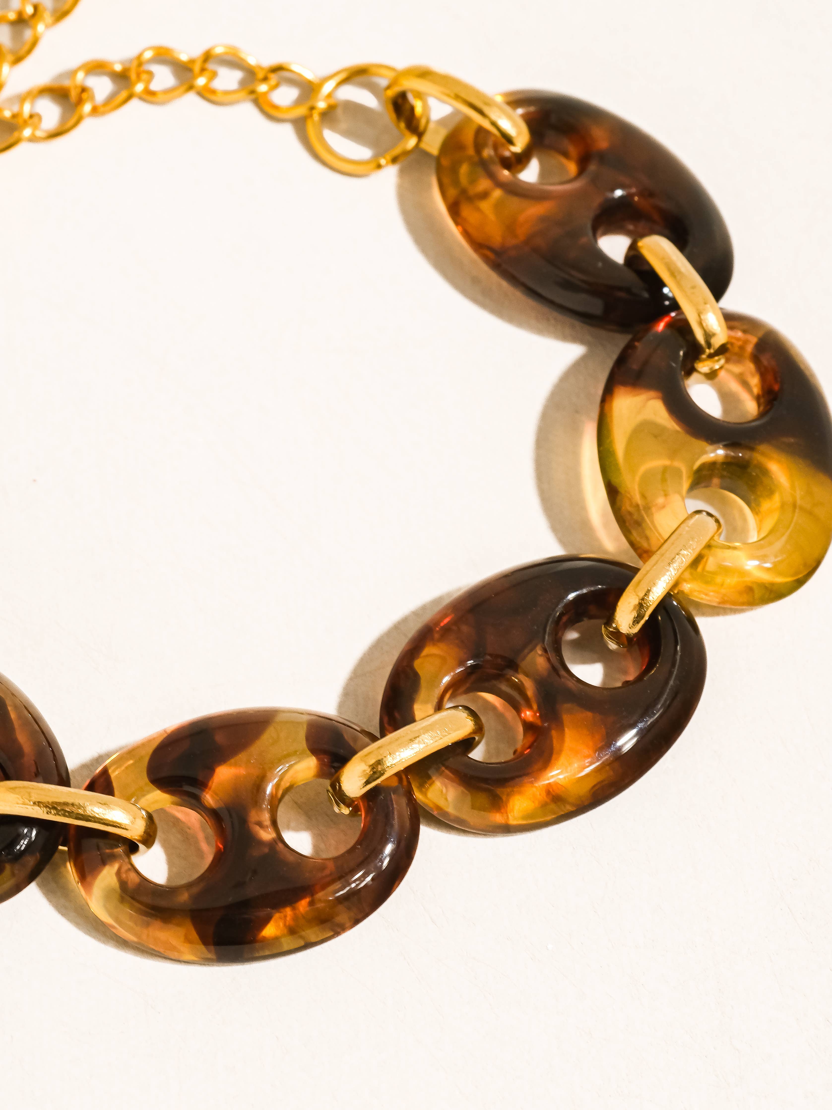 Sienna Chunky Resin Link Bracelet