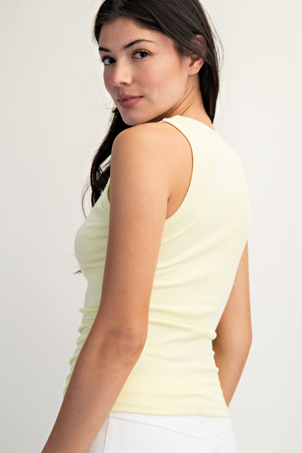 Nyla Beaded Keyhole Top