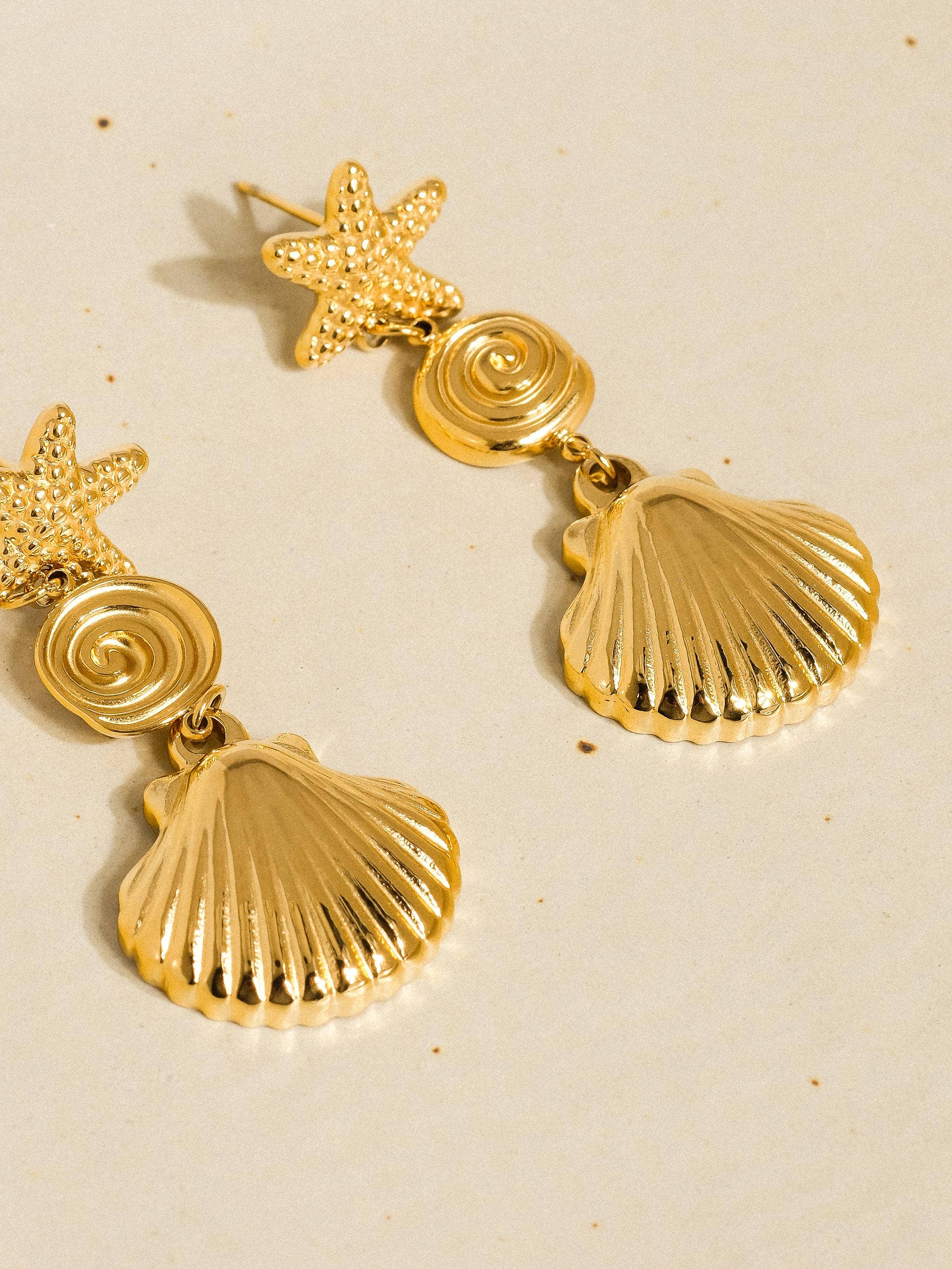 Isla Shell Drop Earrings