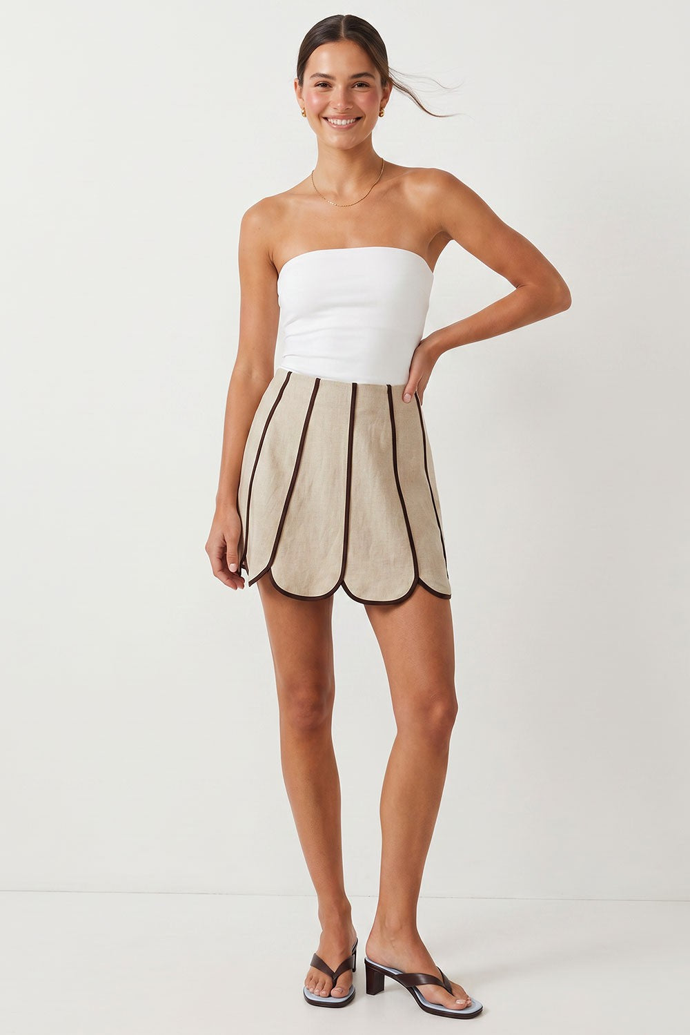 Solana Shell Panel Skort