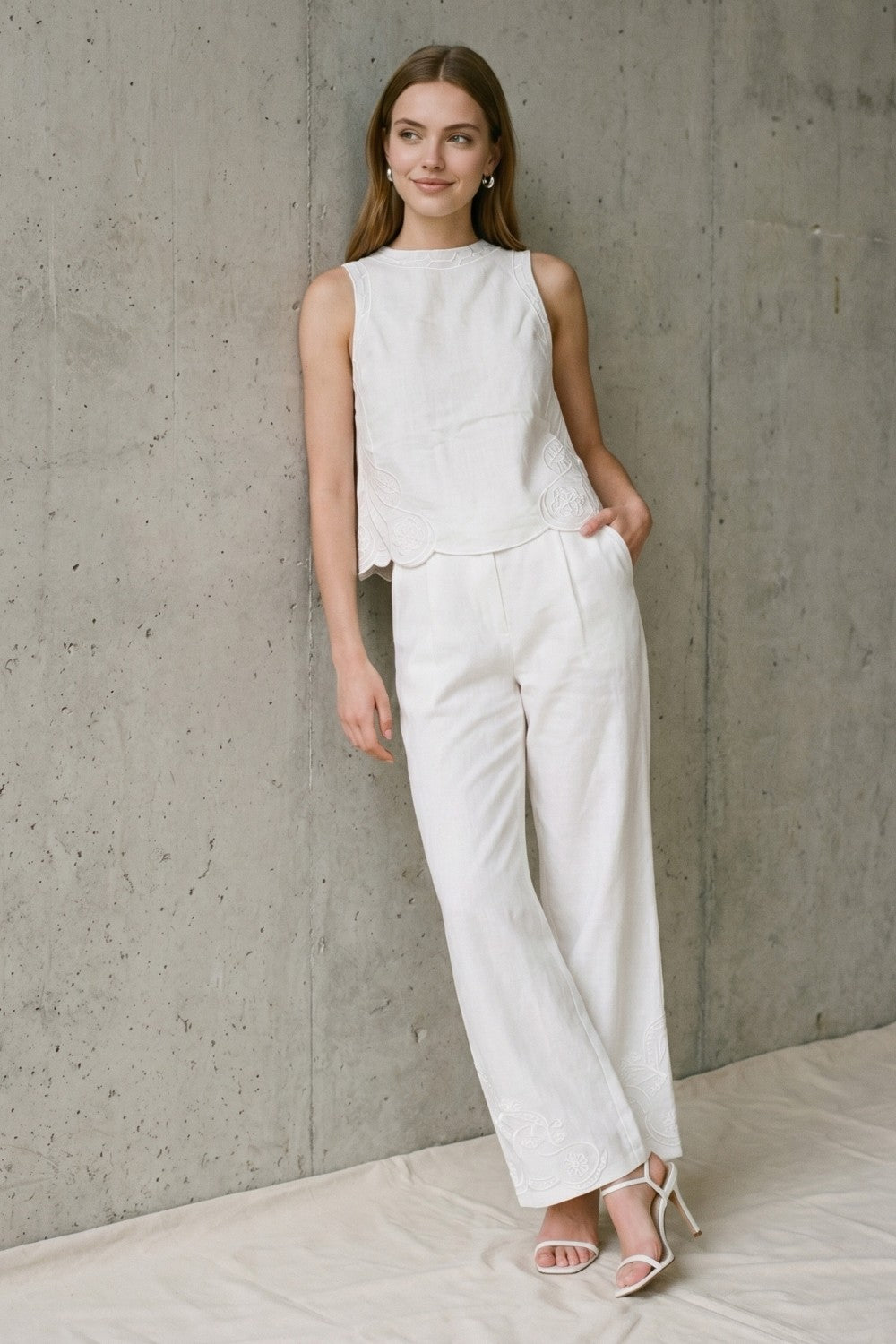 Loren Embroidered Top
