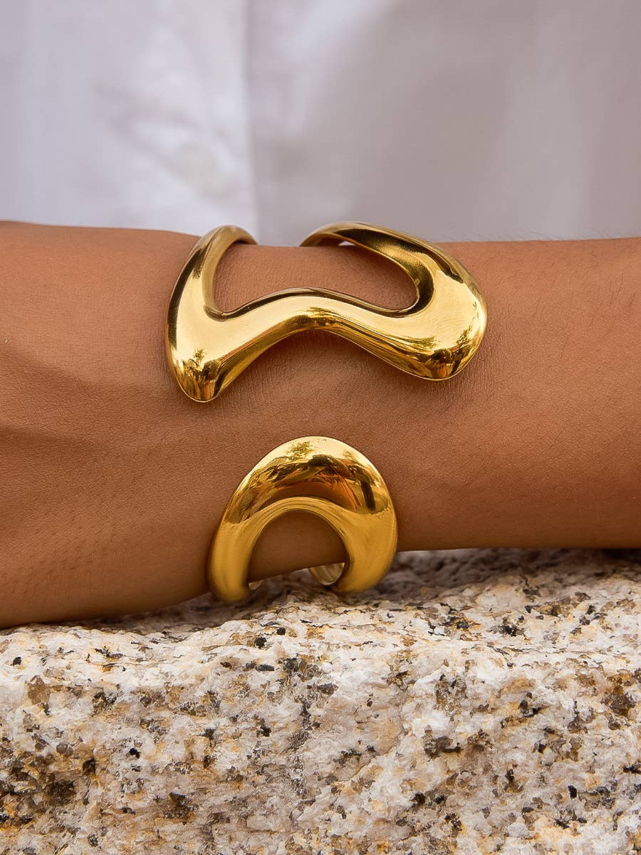 Giselle Abstract Cuff Bracelet
