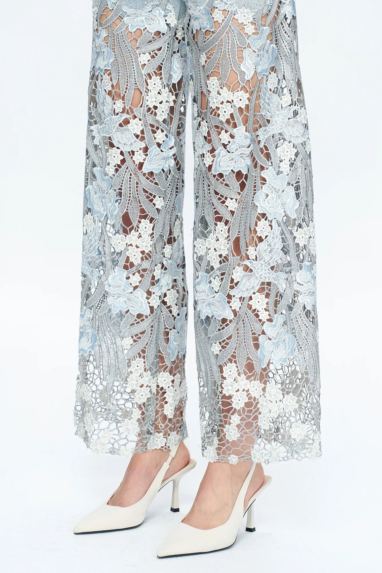Lydia Embroidered Lace & Rhinestone Jeans