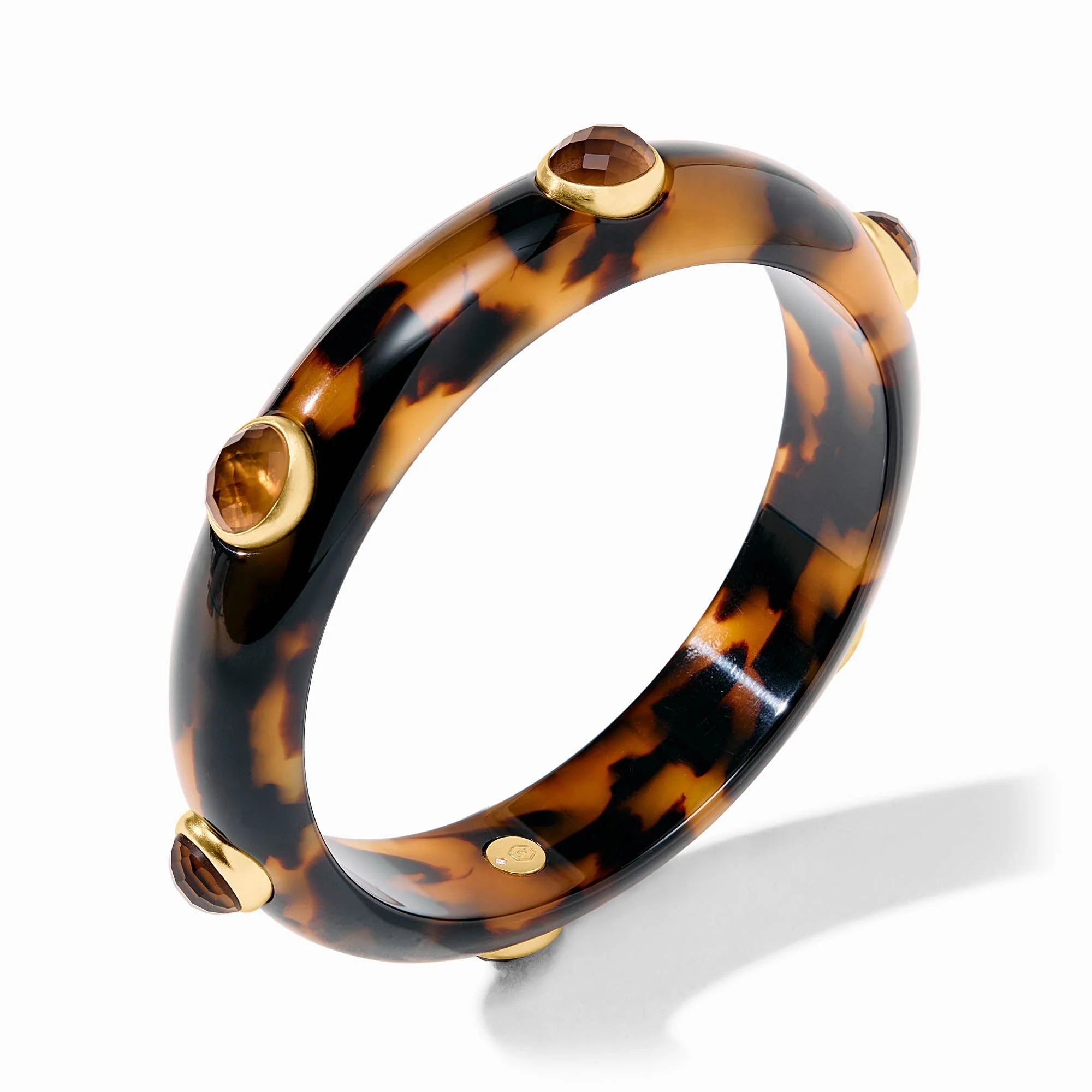 Carnaby Stone Bangle Iridescent Champagne