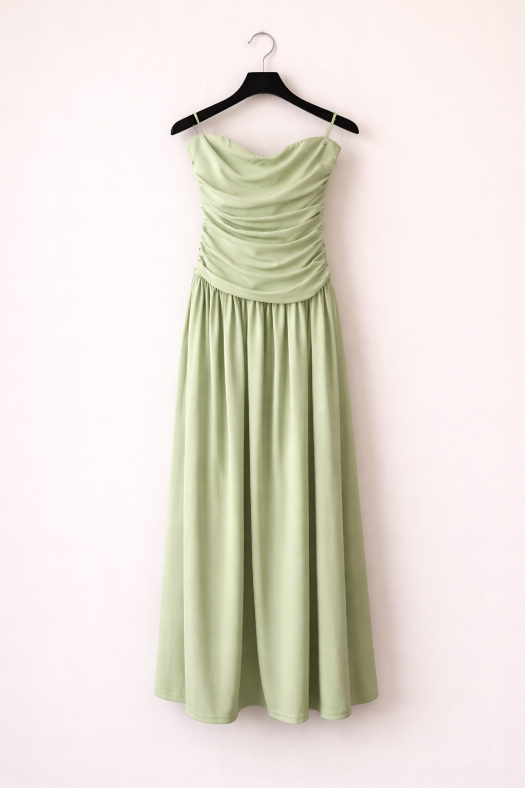 Rosalind Strapless Ruched Midi Dress