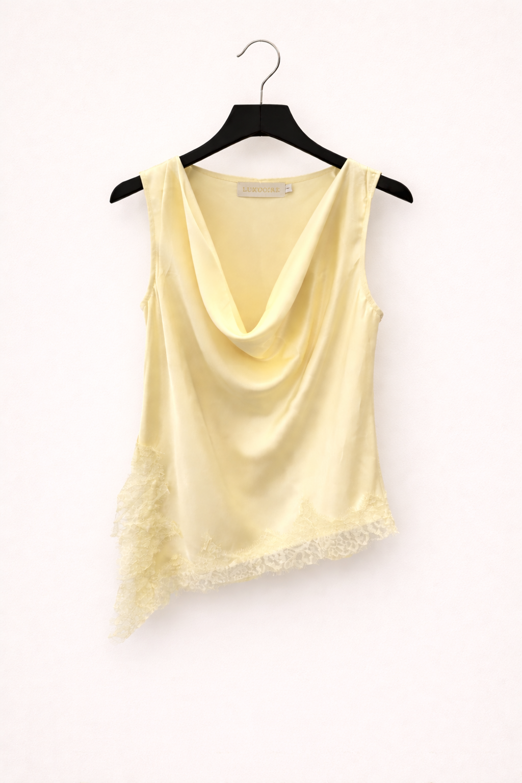 Florence Lace Trim Satin Top