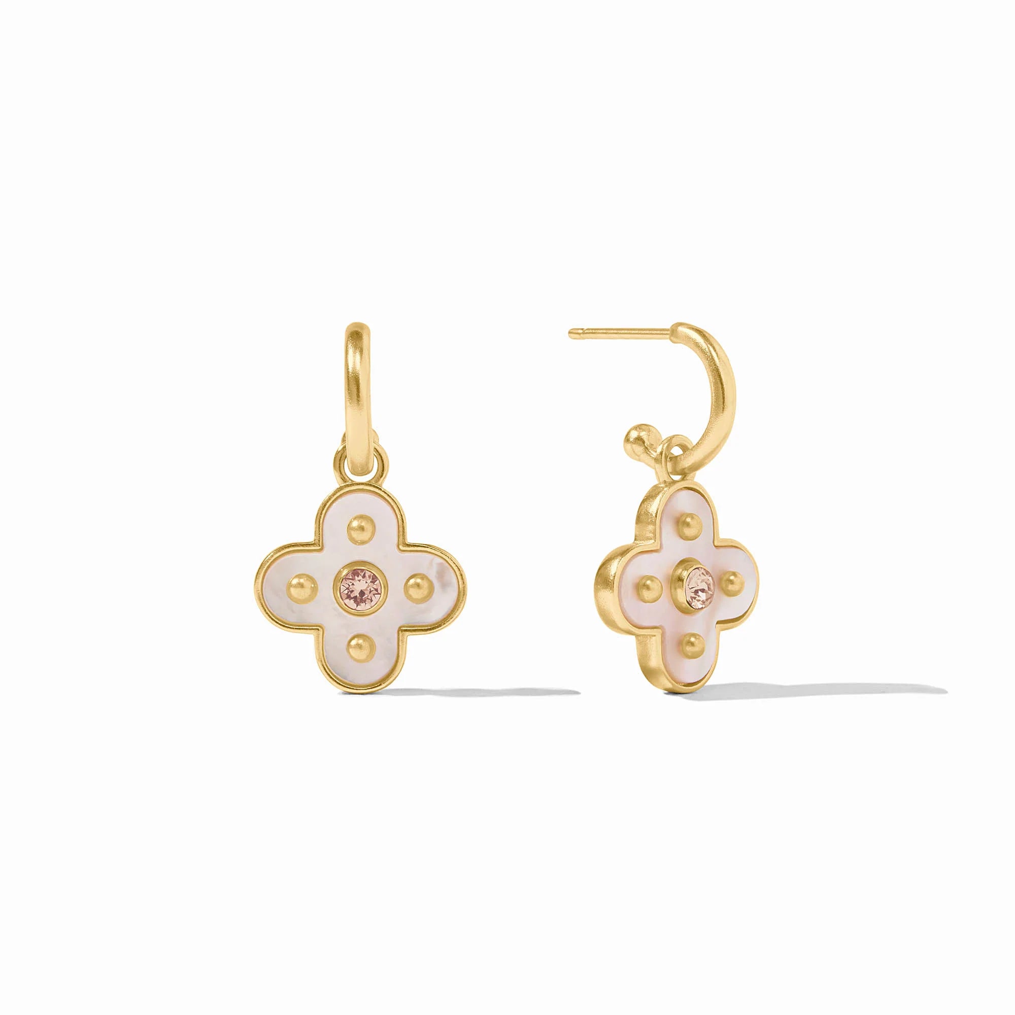 Colette Hoop & Charm Earring Champagne
