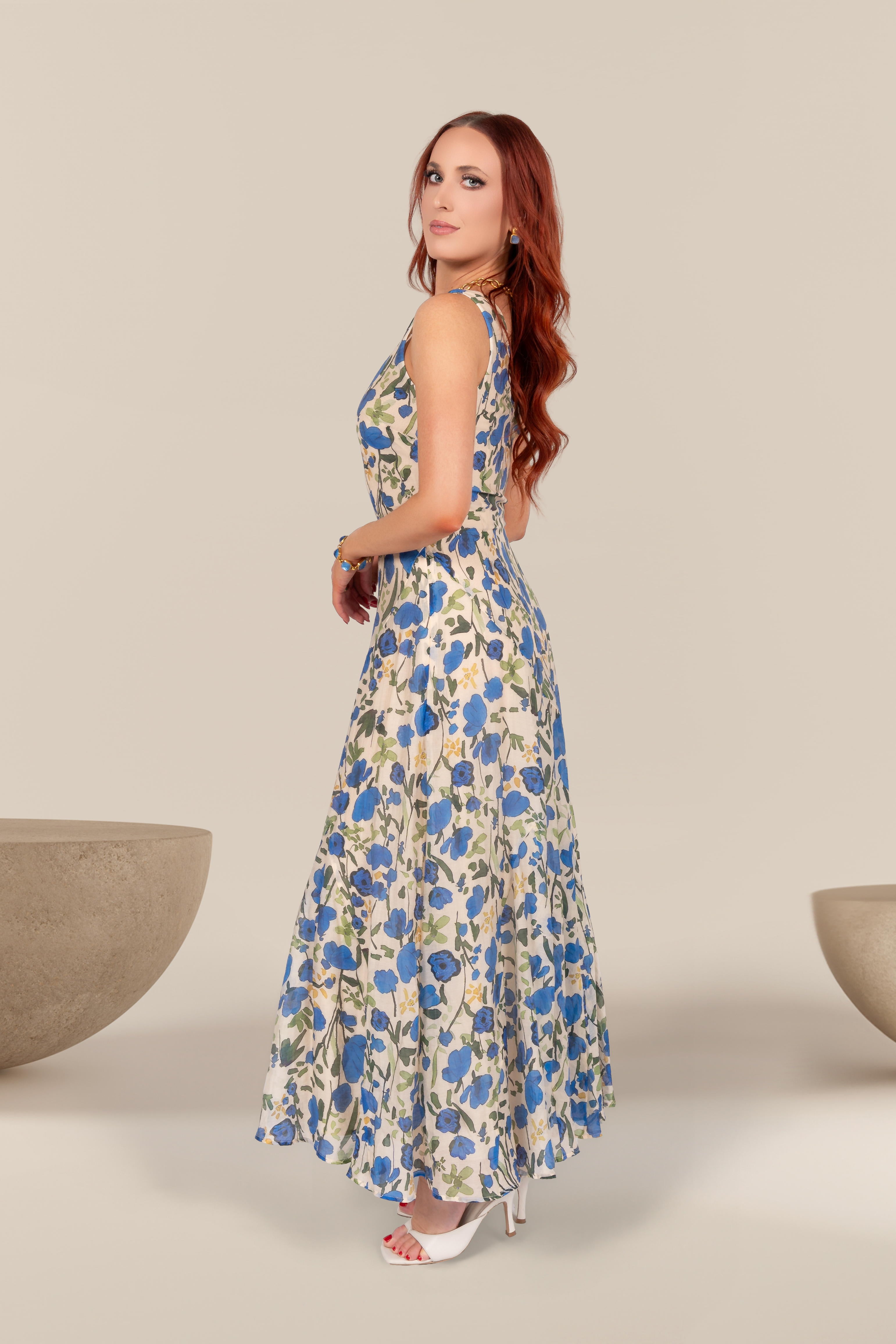 Amelie Floral Midi Dress