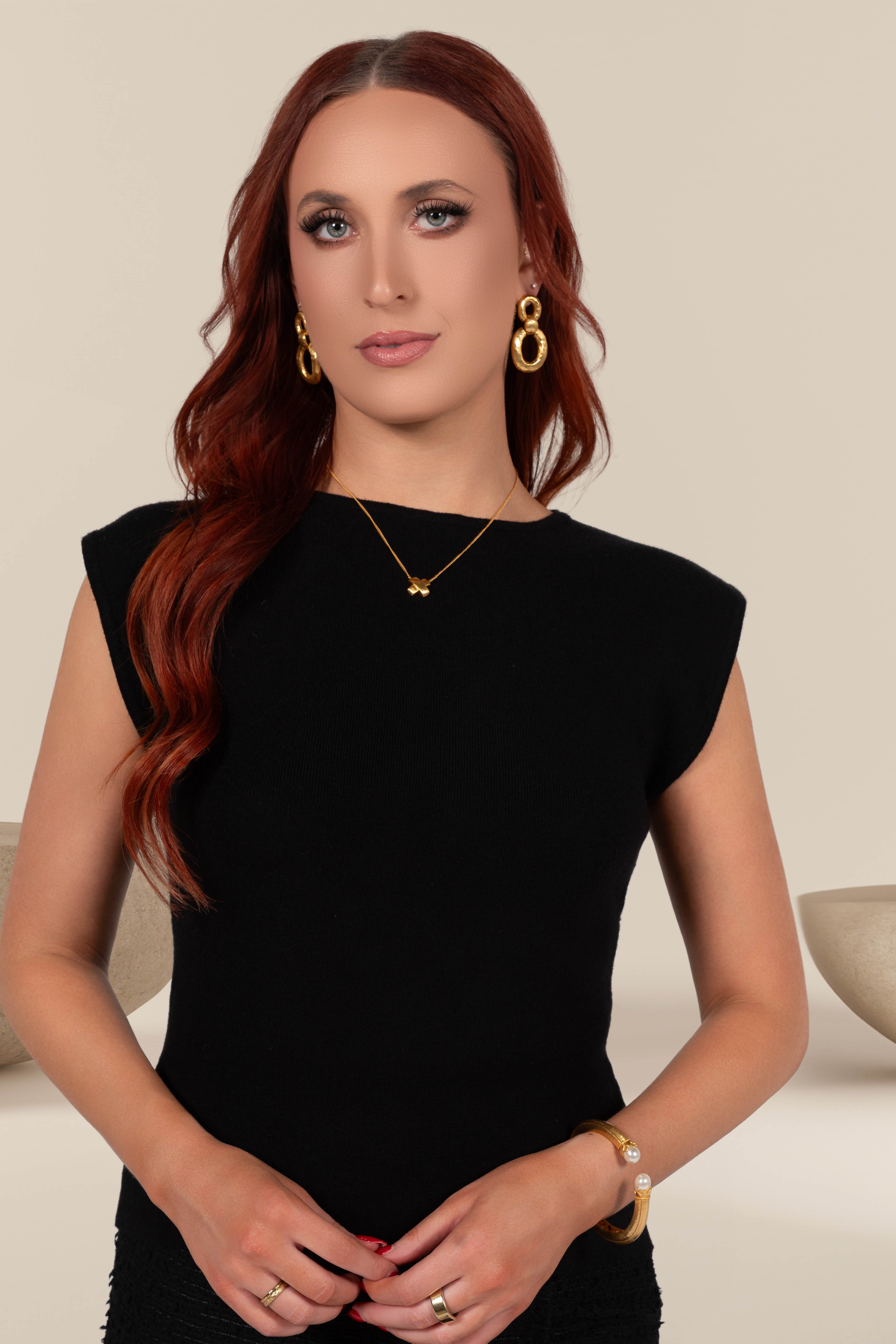 Arden Boat Neck Knit Top in Black