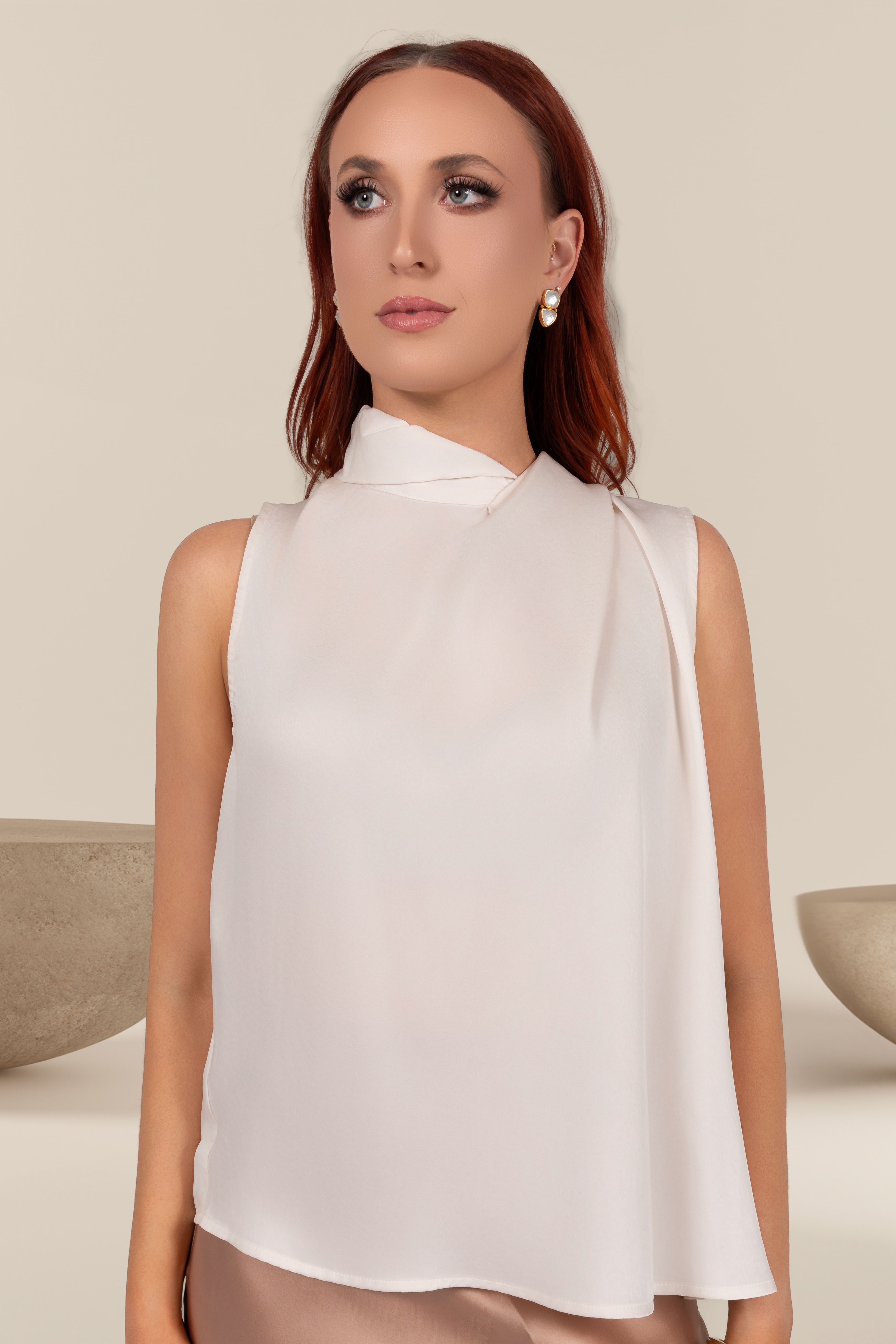 Noelle Silky Twist Top