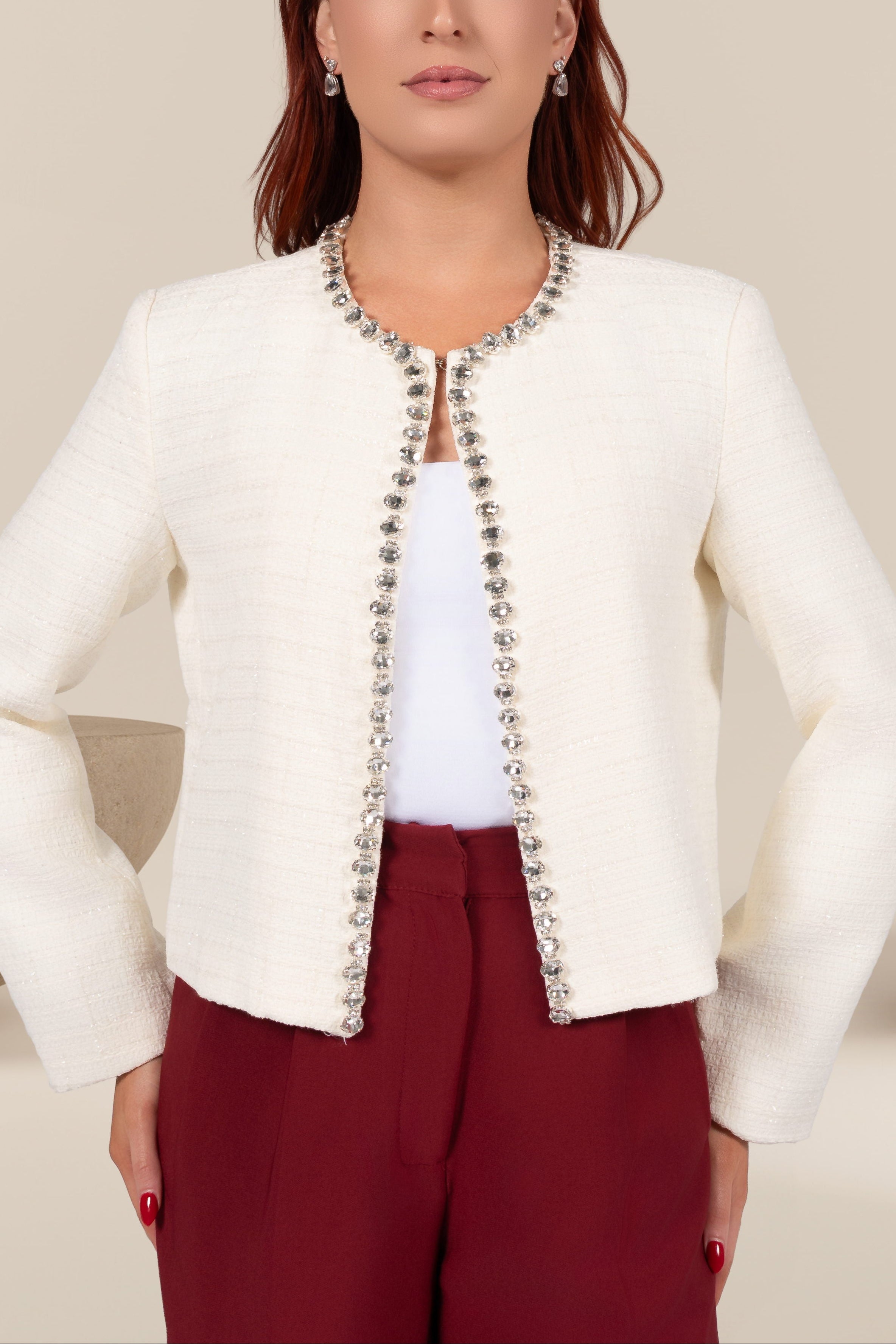 Marseille Rhinestone Trim Jacket