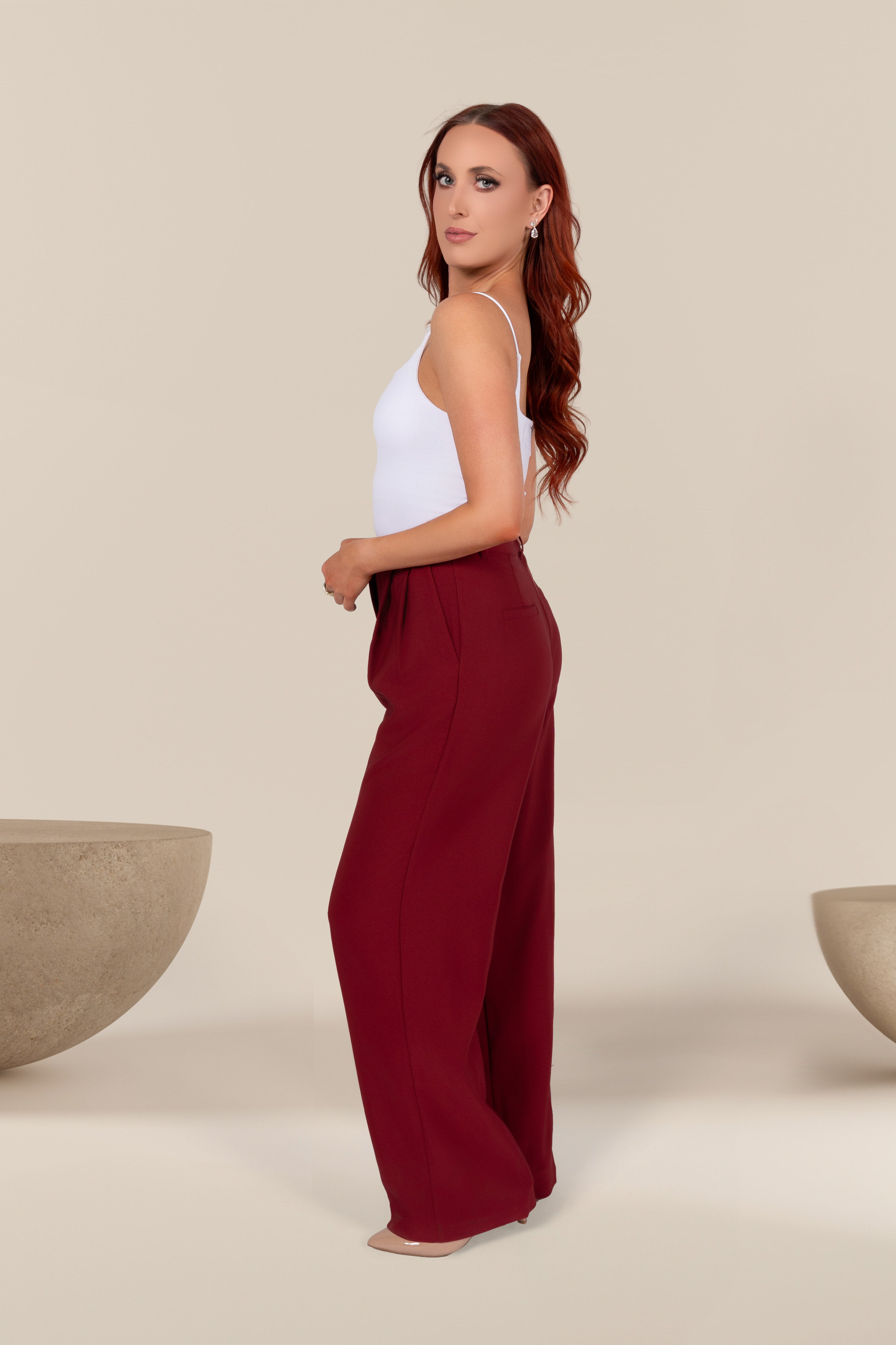 Essential Square Neck Tank in White