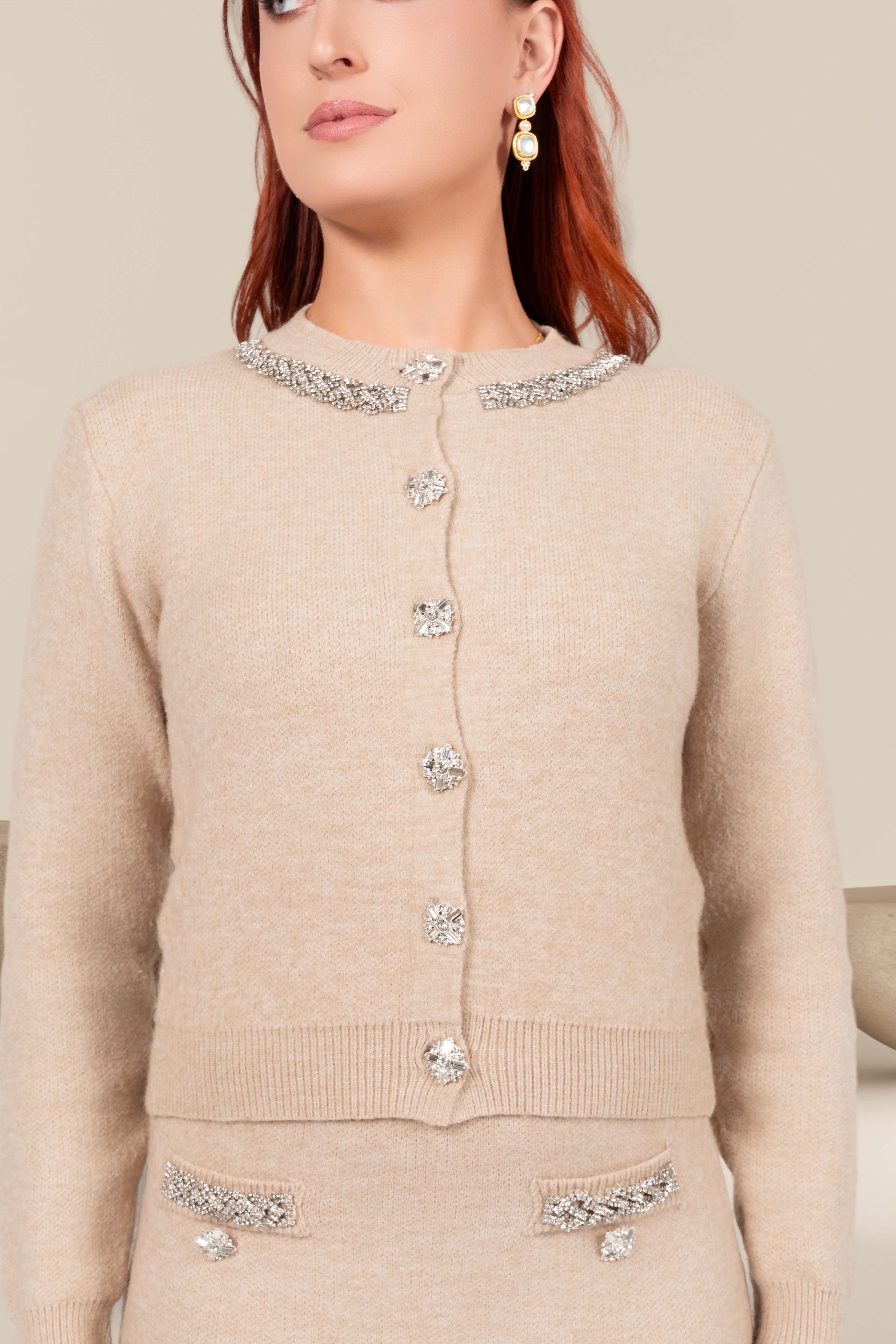 Claire Embellished Knit Cardigan