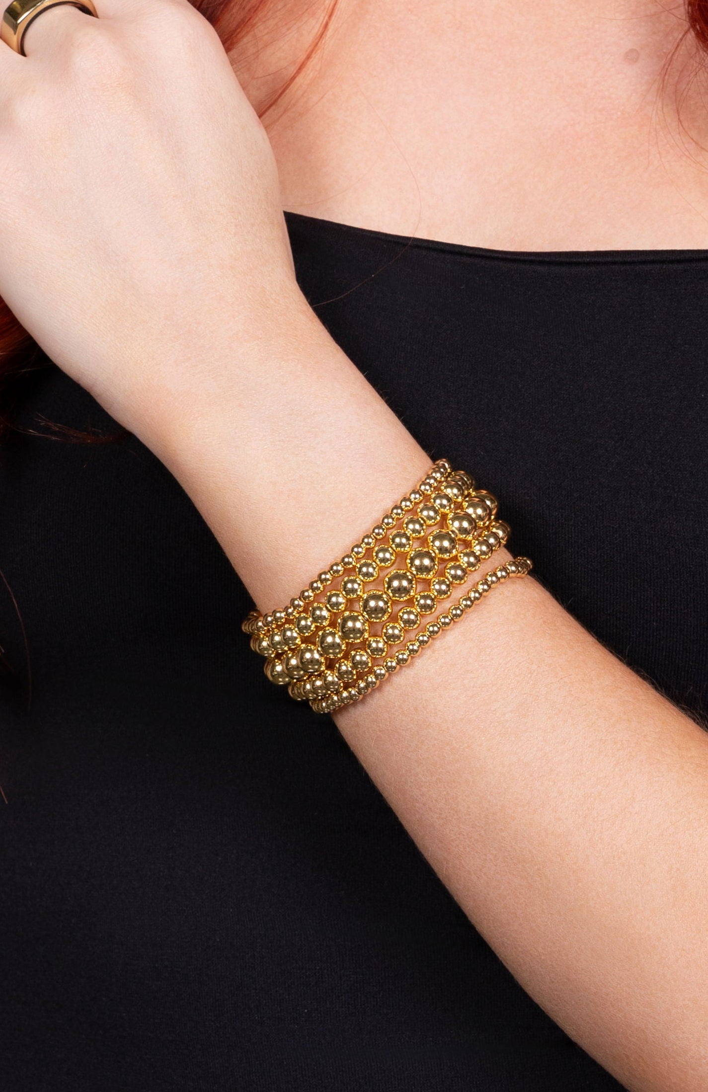 Gold Bead Bracelet