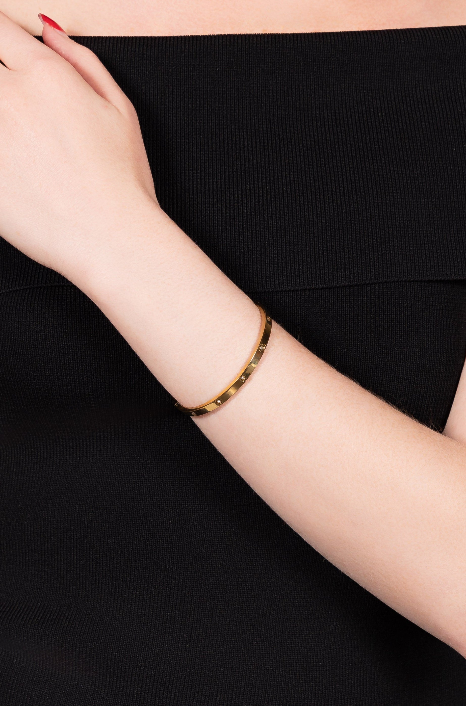 Petite Kylie Bangle with All CZ