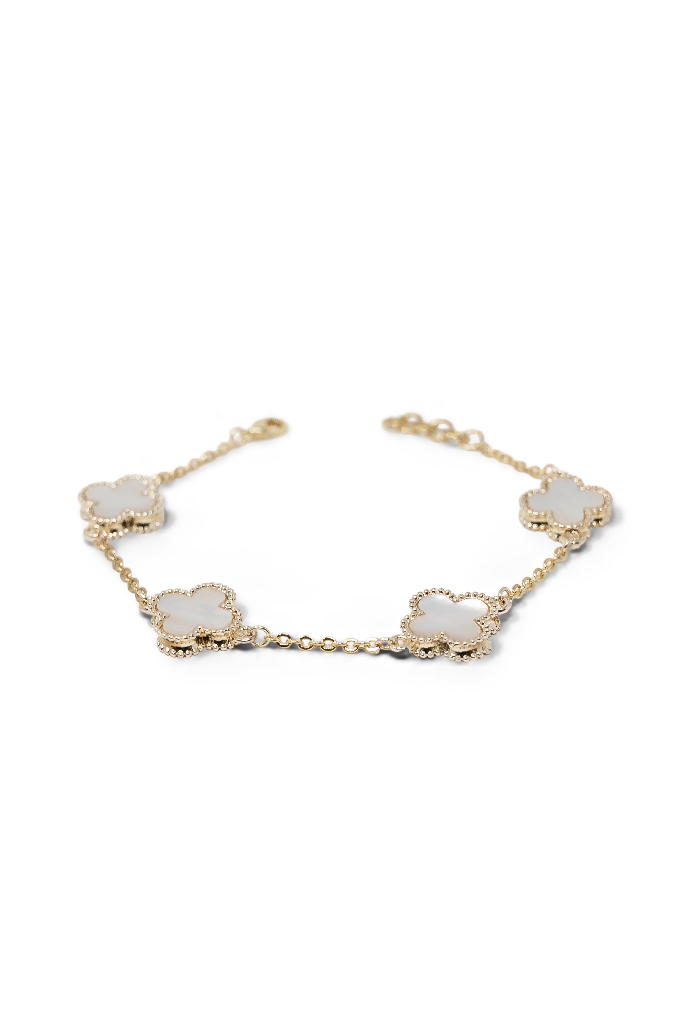 The Mother of Pearl Clover Bracelet