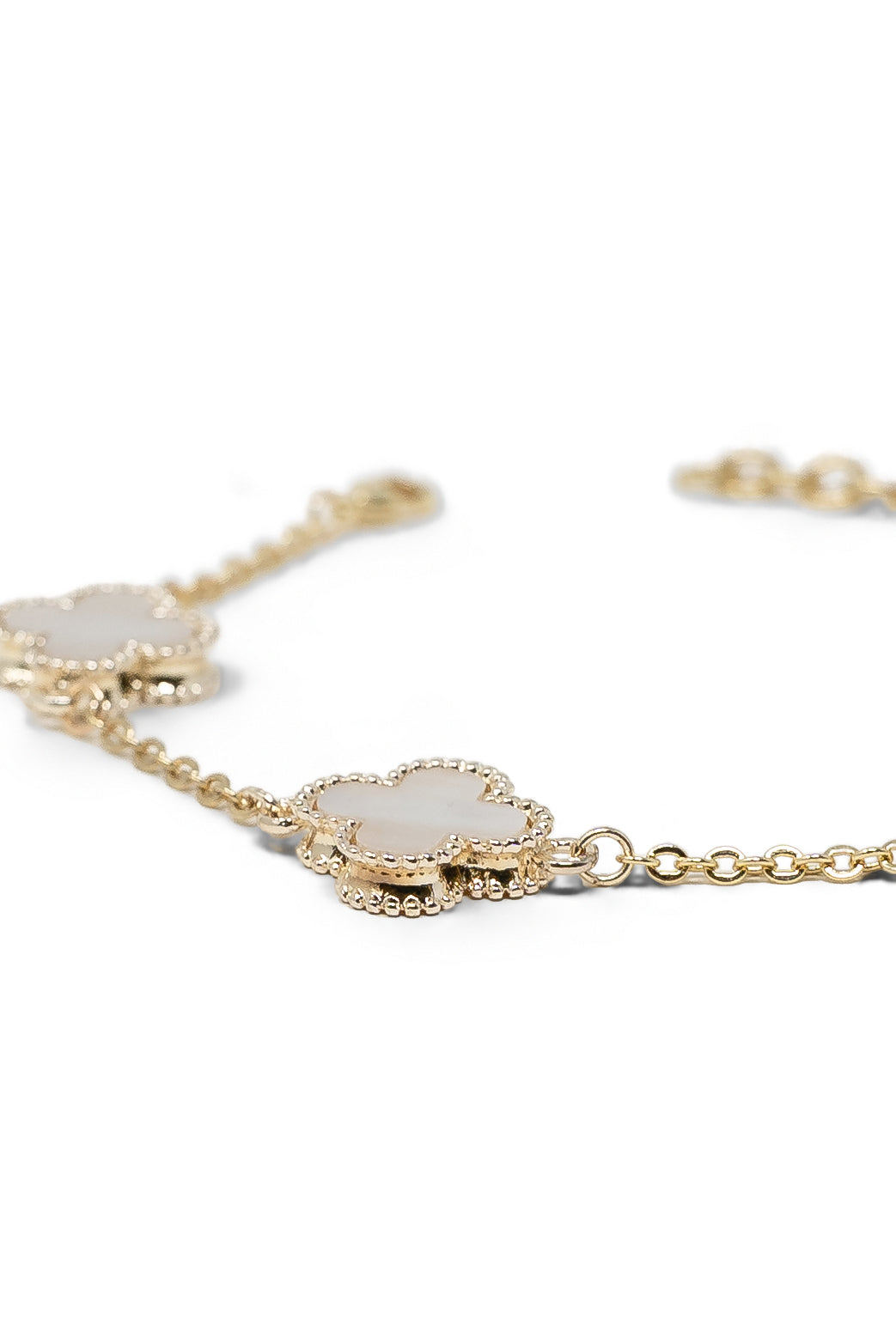 The Mother of Pearl Clover Bracelet
