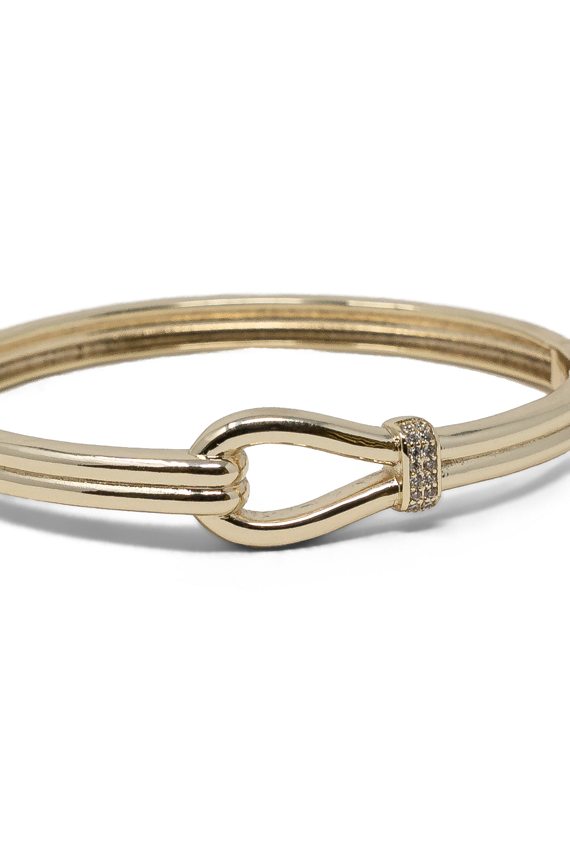 The Loop Bangle with CZ Details