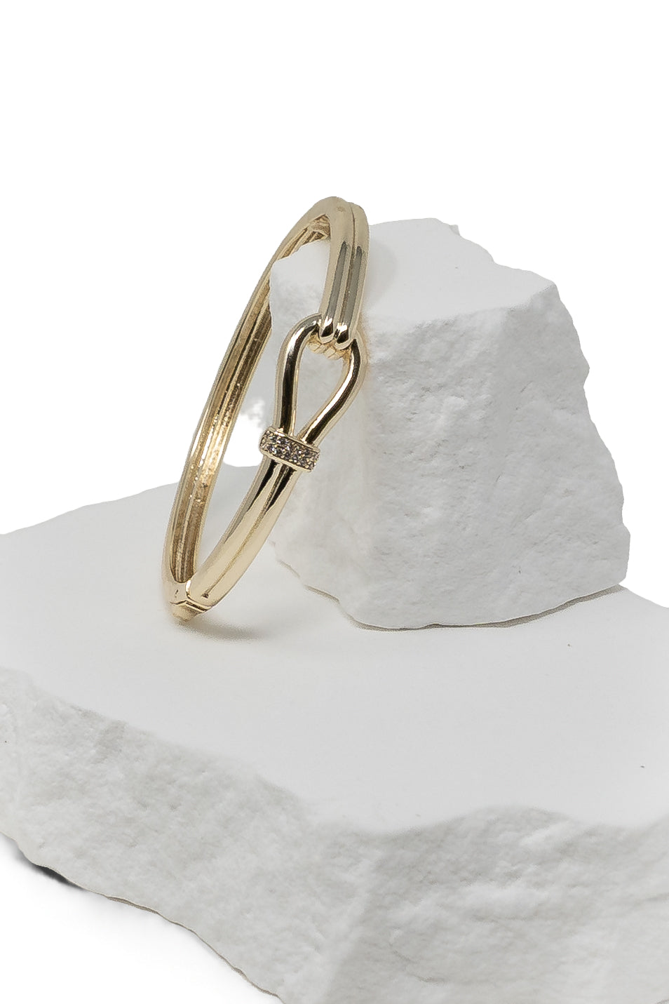 The Loop Bangle with CZ Details