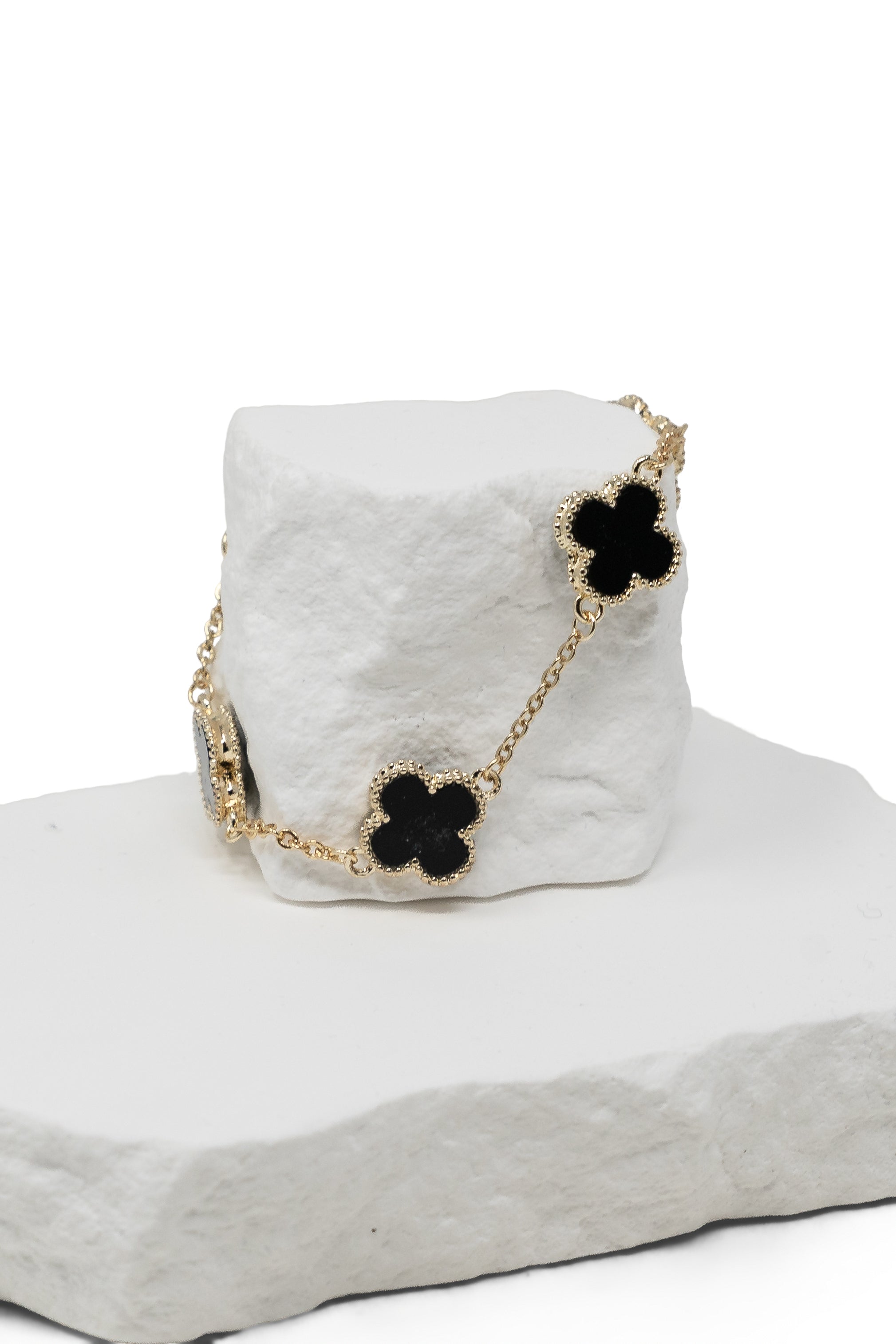 The Onyx Clover Bracelet