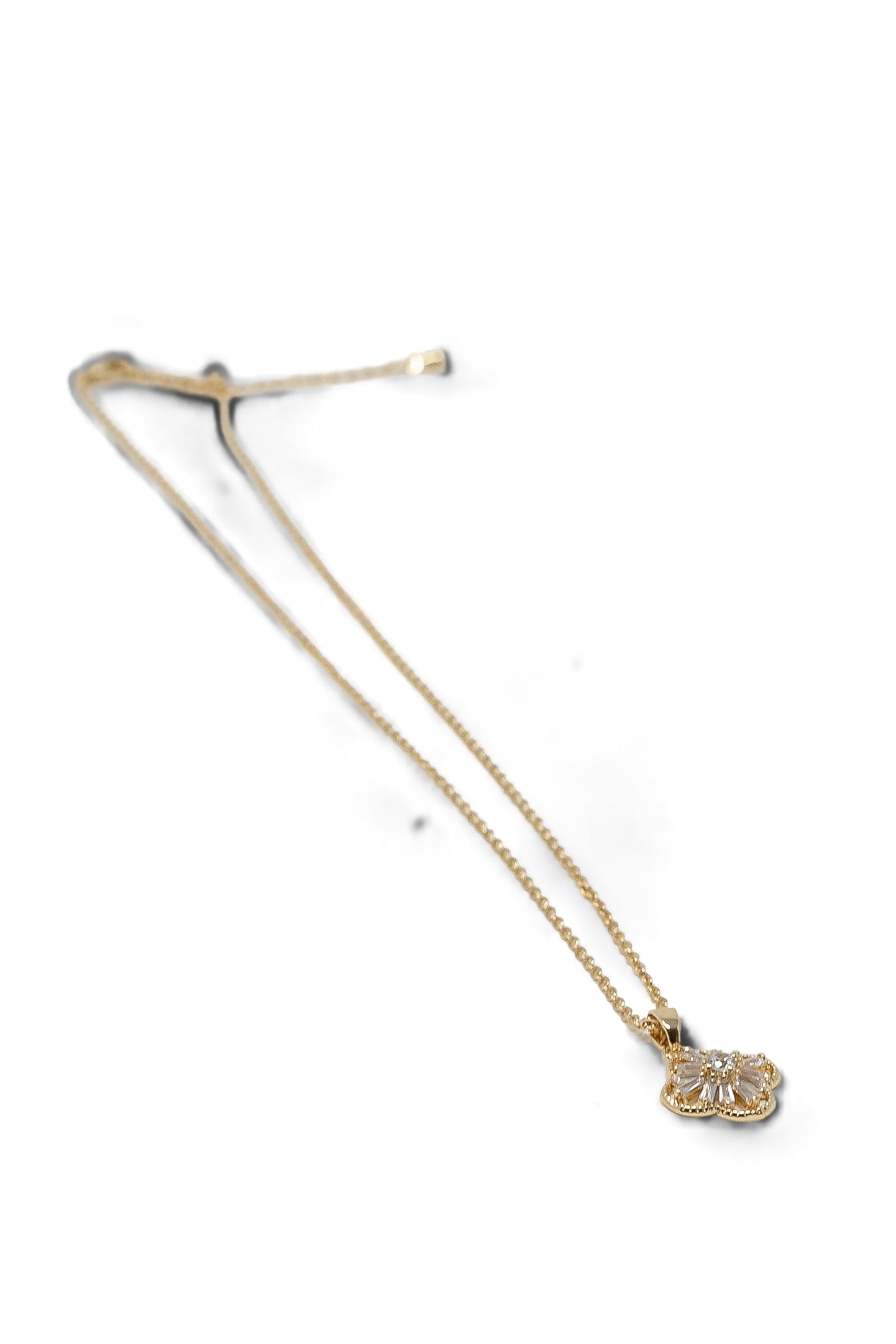 The Baguette Clover Necklace