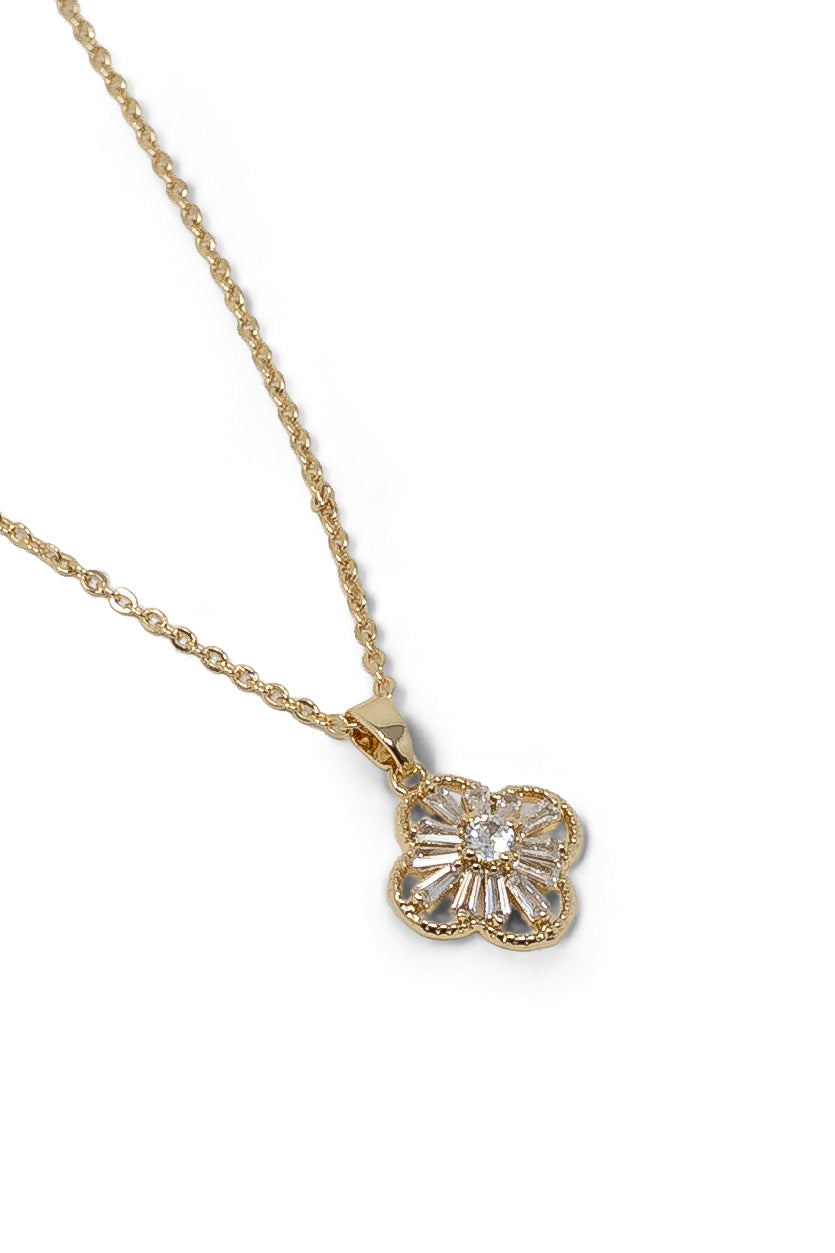 The Baguette Clover Necklace