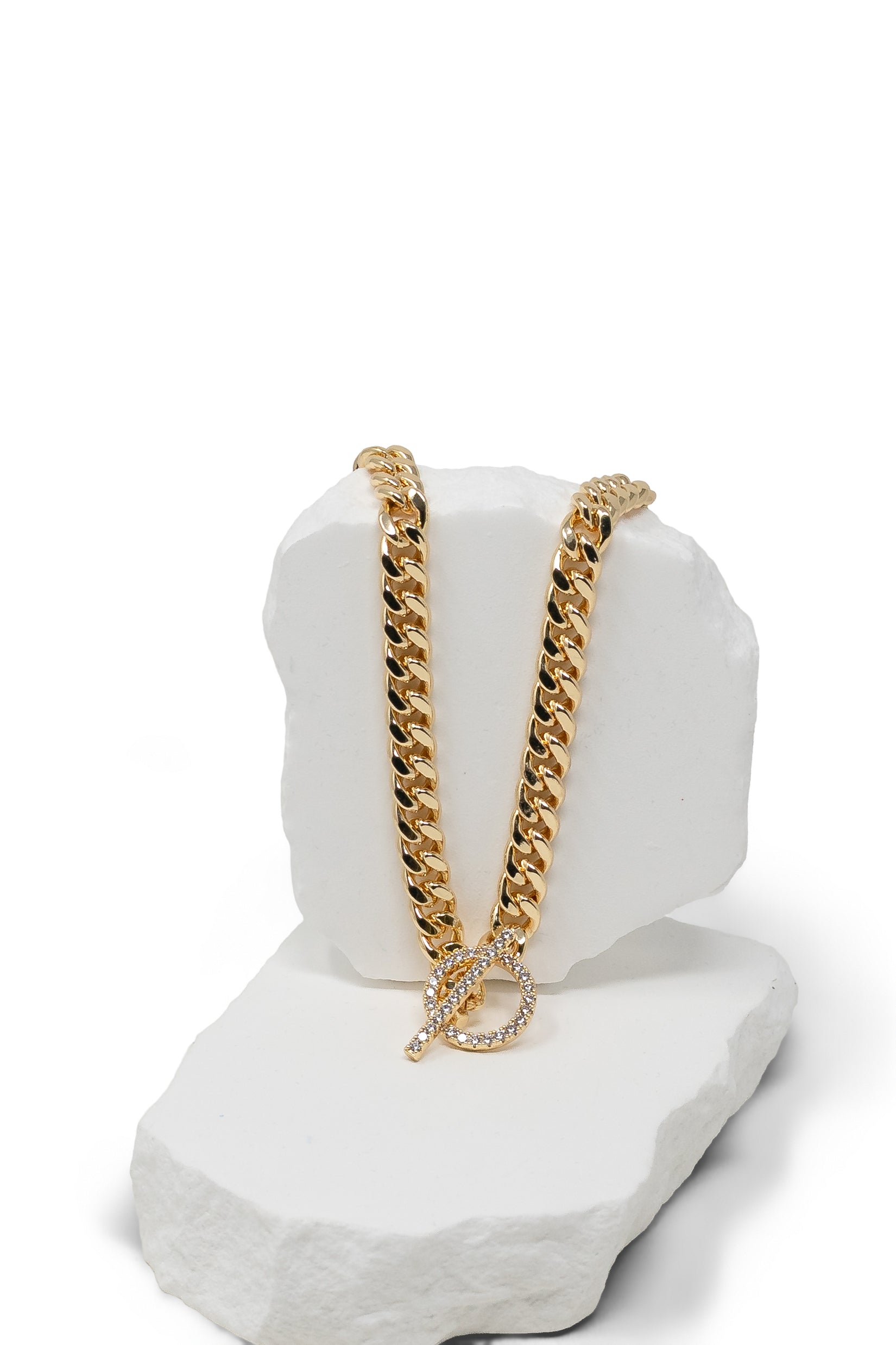 The CZ Toggle Statement Necklace
