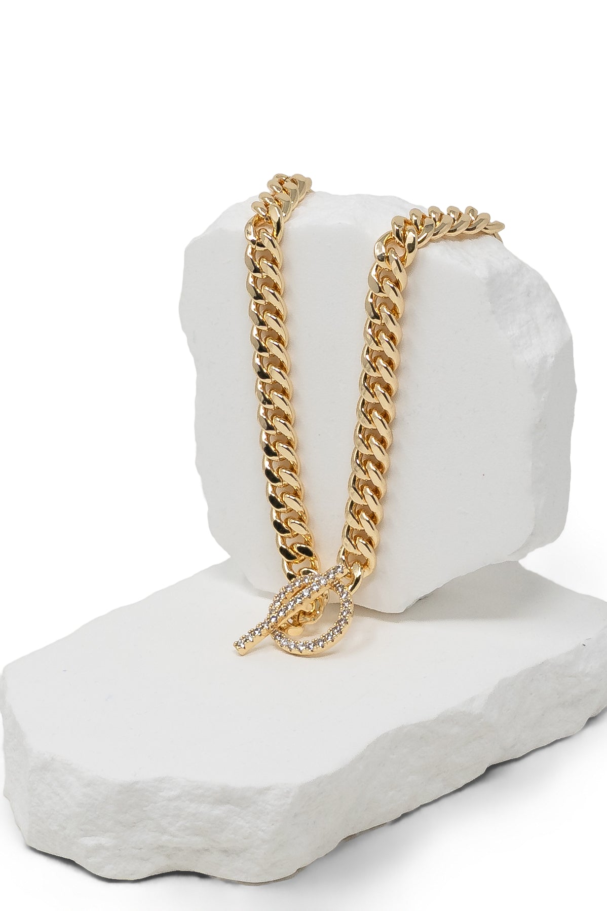 The CZ Toggle Statement Necklace