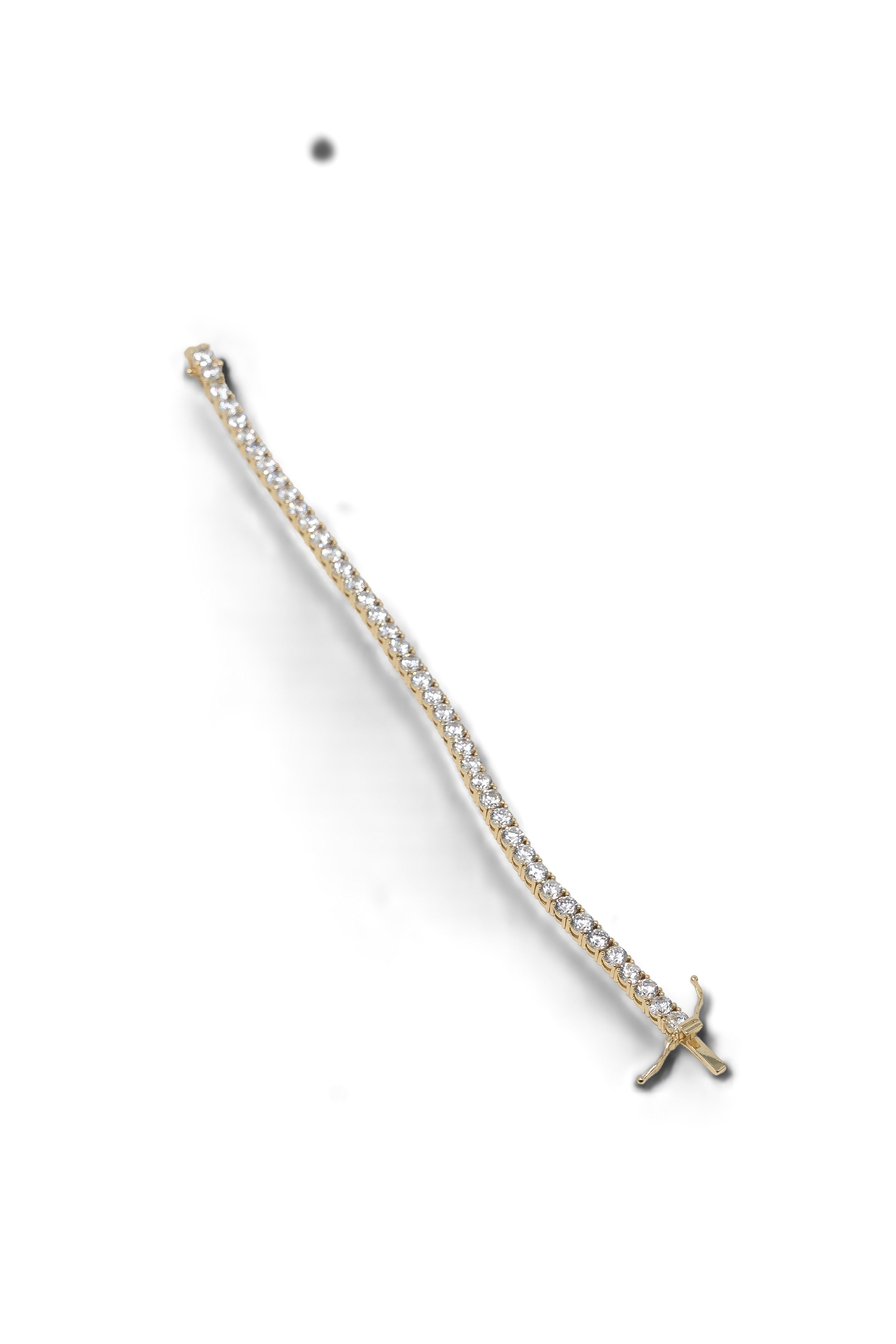 The Large Tennis Bracelet in Gold