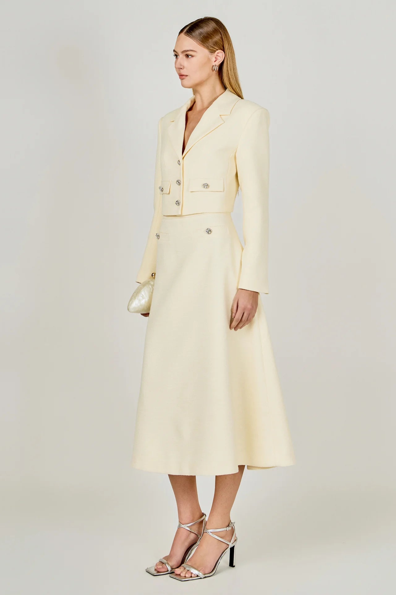 Brielle Cropped Tweed Jacket