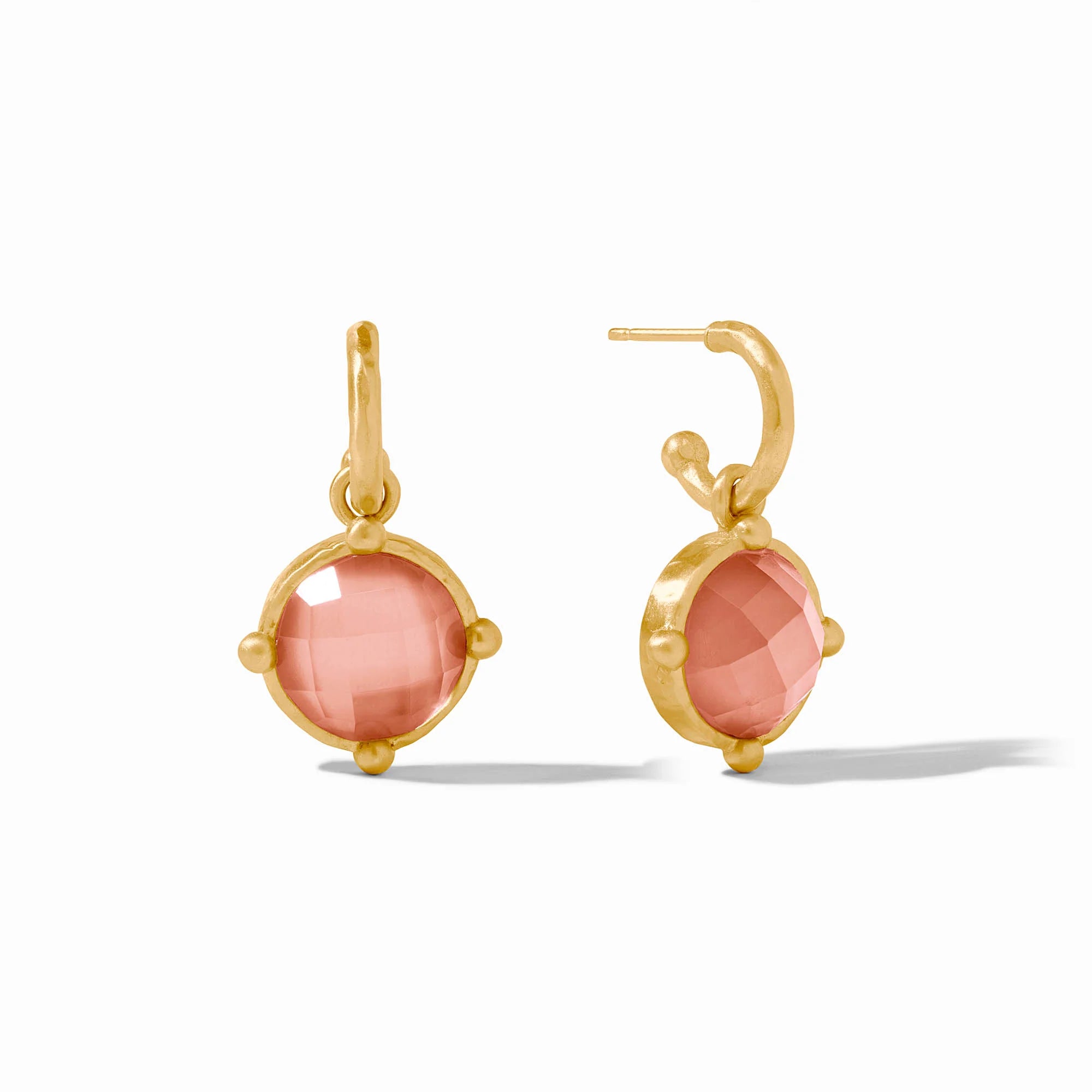 Honeybee Hoop & Charm Earring Iridescent Melon