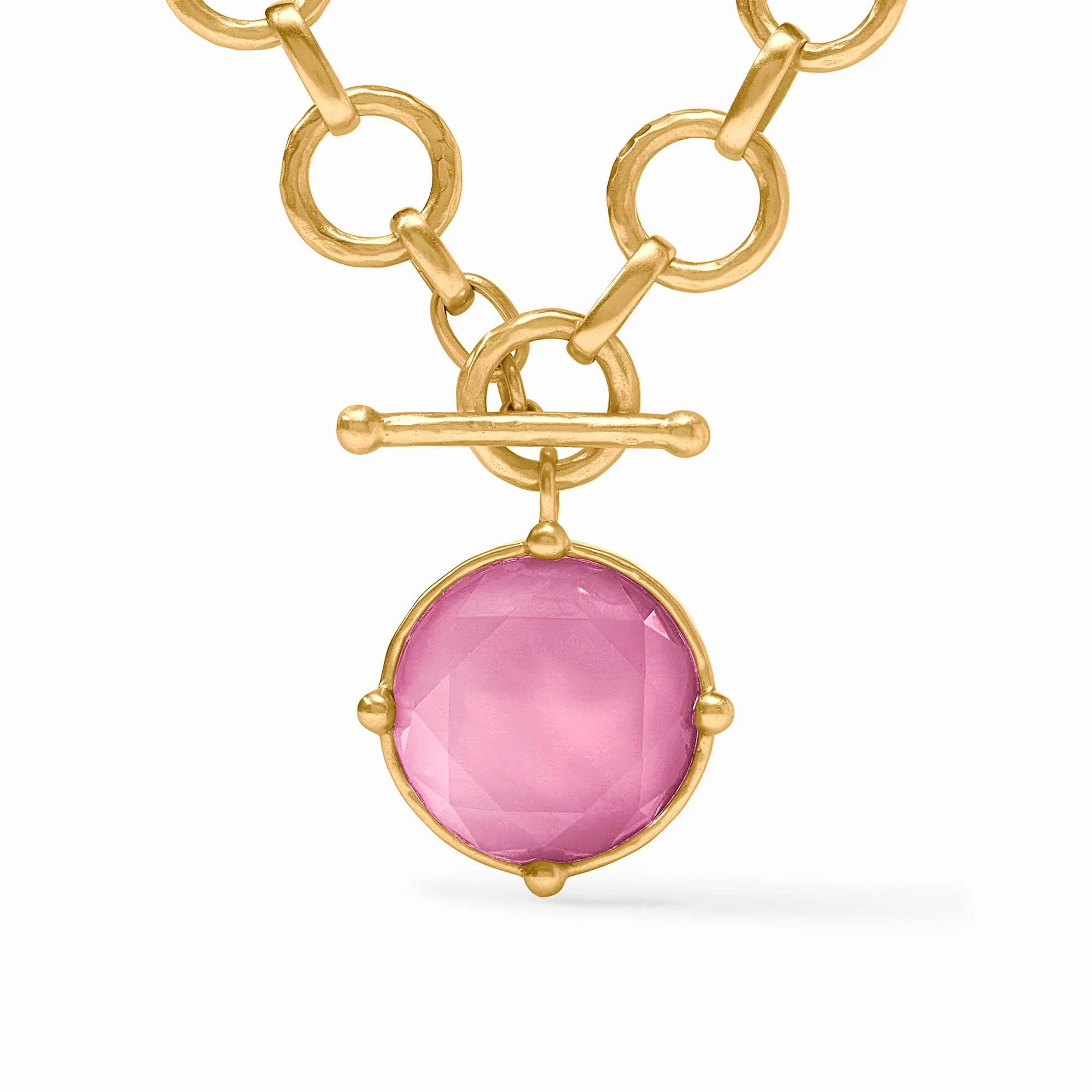 Honeybee Statement Necklace Tourmaline Pink