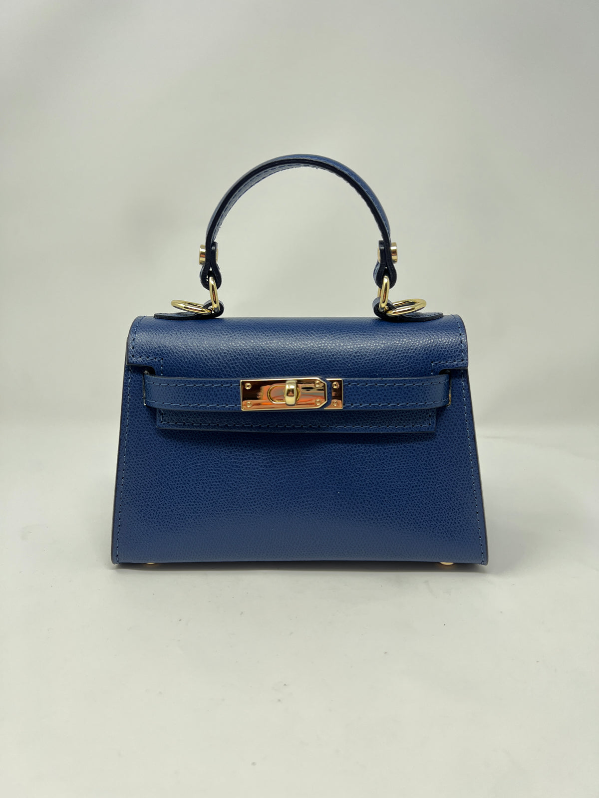 Mini Kallie Genuine Leather Bag in Dark Blue