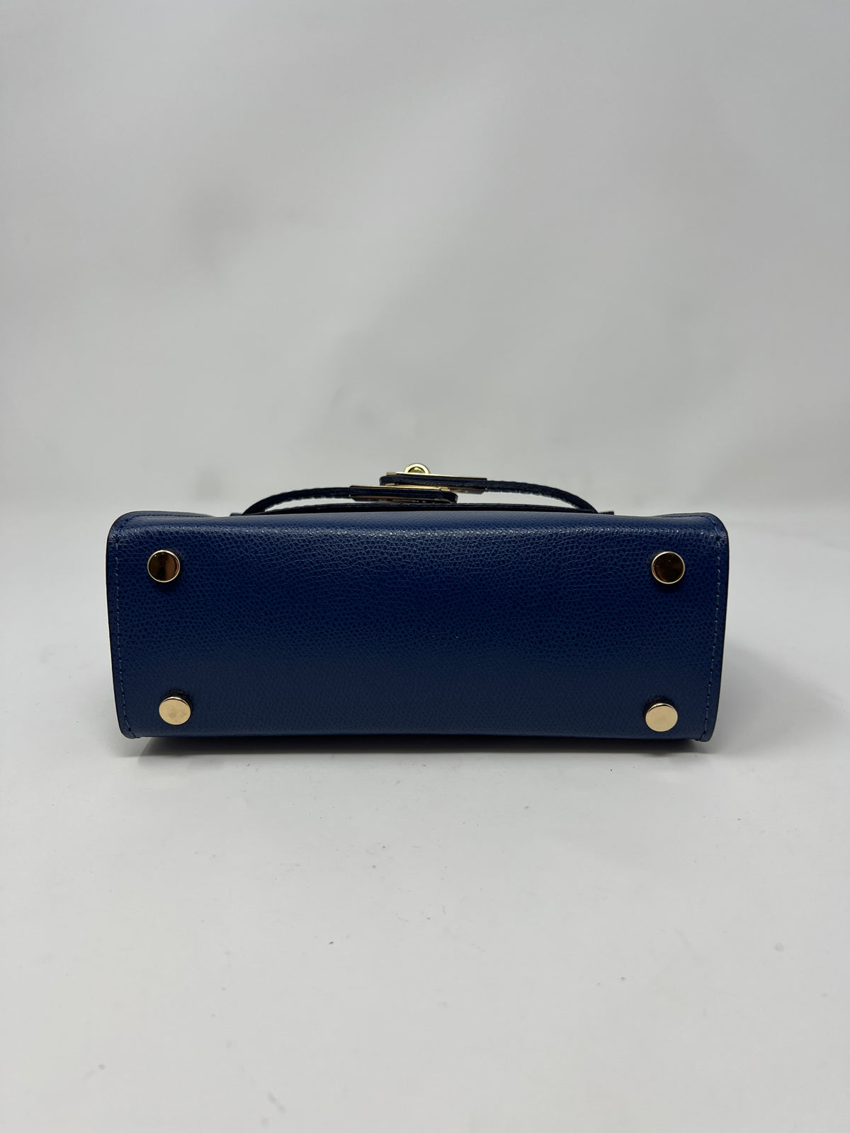 Mini Kallie Genuine Leather Bag in Dark Blue